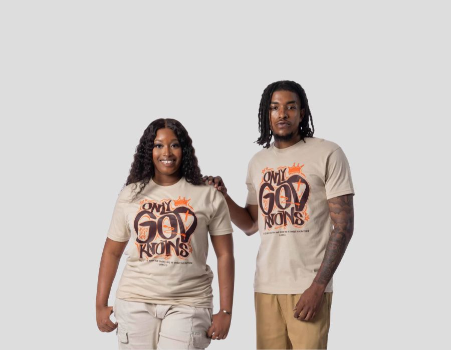 Only God Knows, Christian Streetwear, 1 John 3:20, Only God Knows shirt meaning, 1 John 3:20 shirt, Christian Shirts, Christian Clothing, Christian Hoodie, Christian Clothing Brands, Christian Apparel Brands, Christian T-Shirts, Christian Shirts