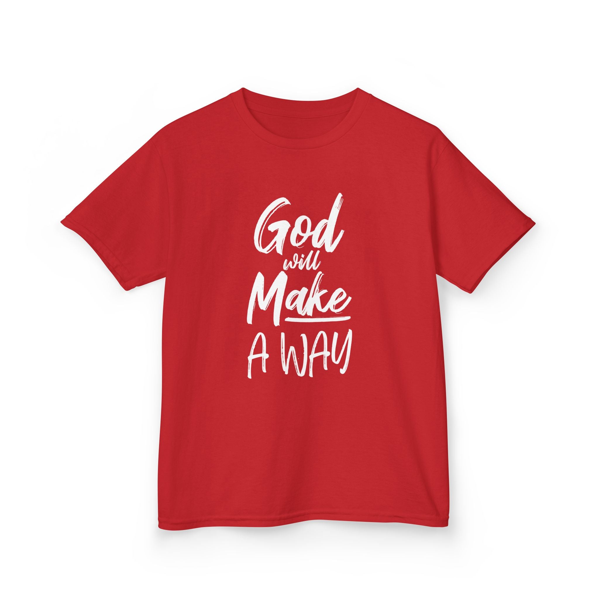 God Will Make A Way Kids Tee Fire