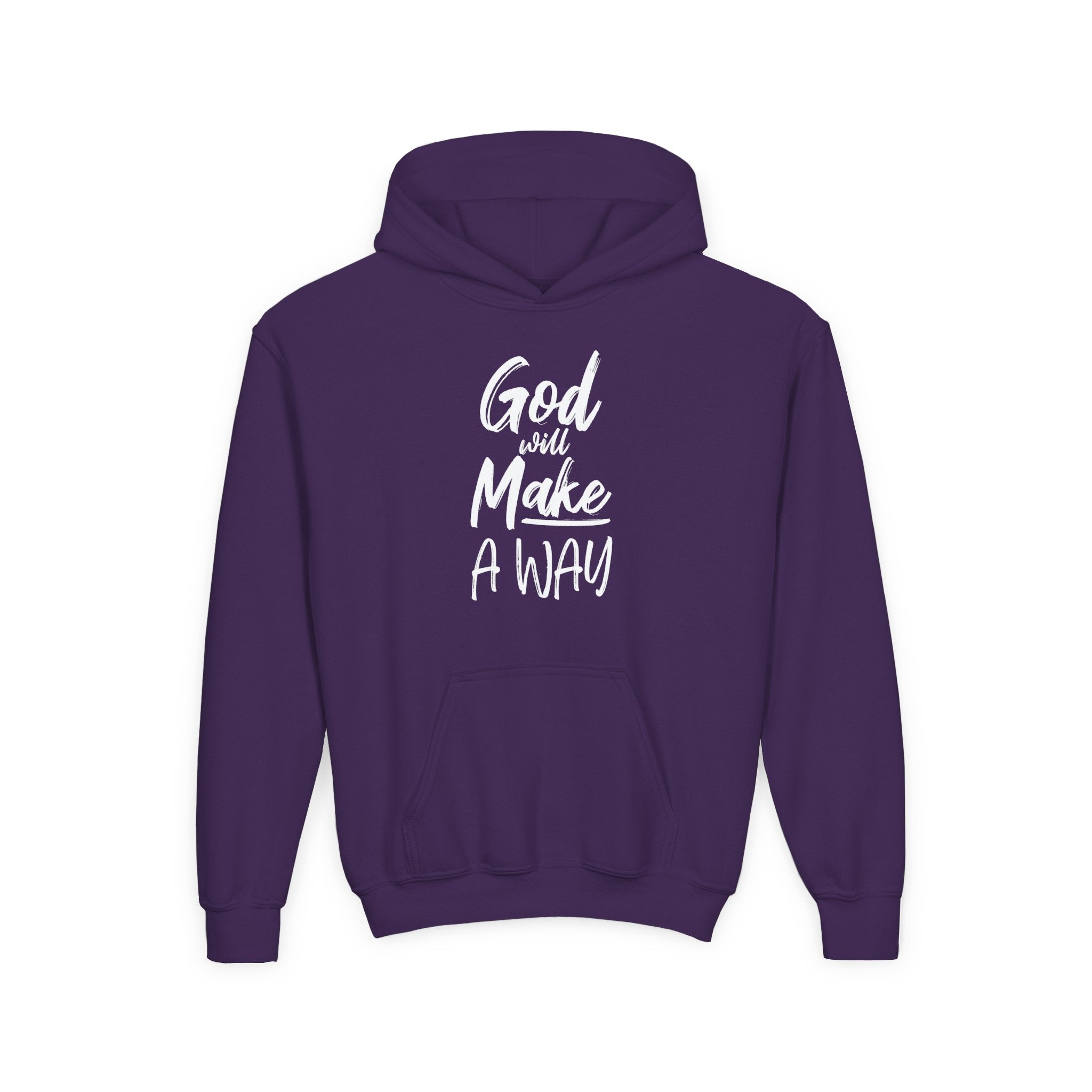 God Will Make A Way Kids Hoodie Purple