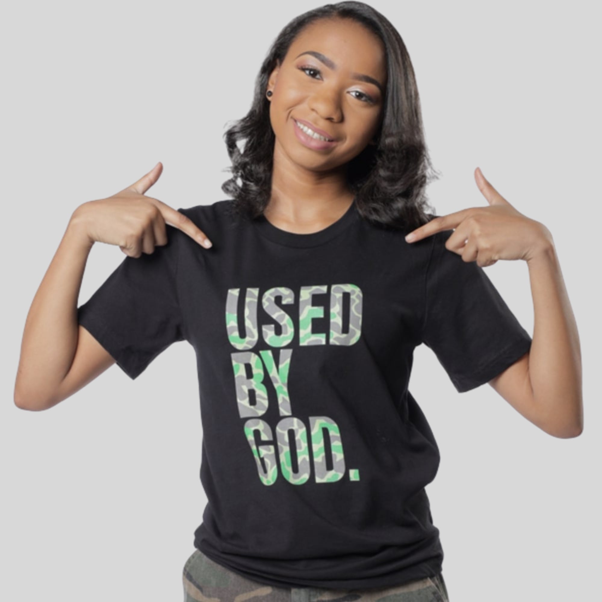Used By God Camo Tee