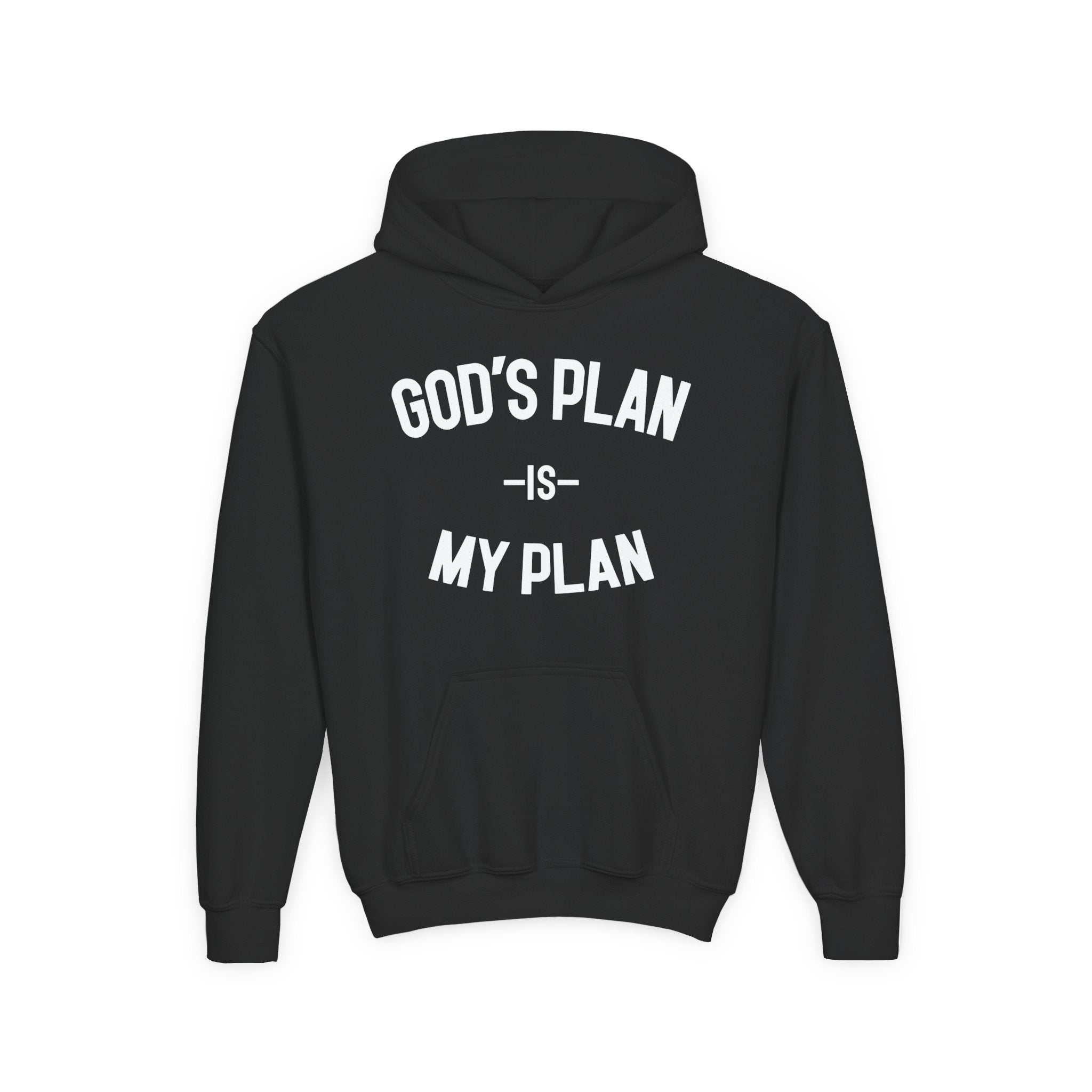 God's Plan My Plan Kids Hoodie Eternal