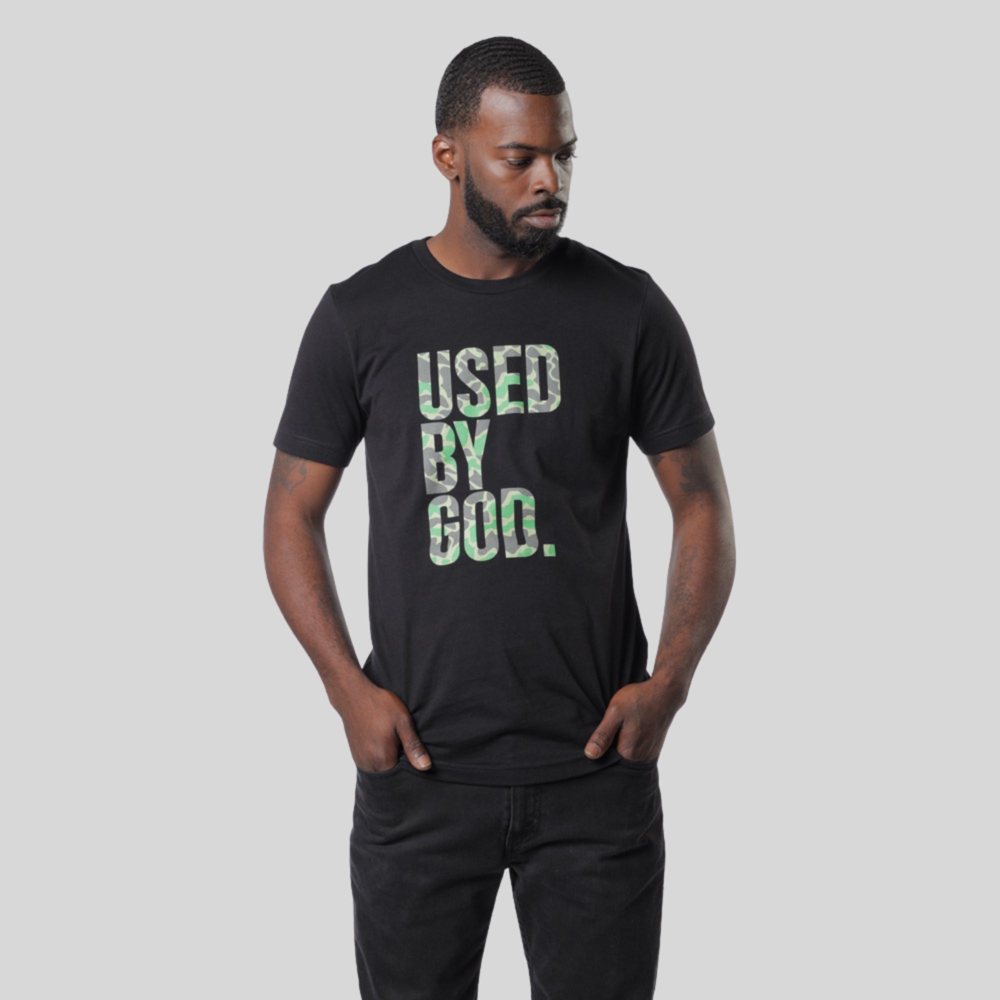 Used By God Camo Tee