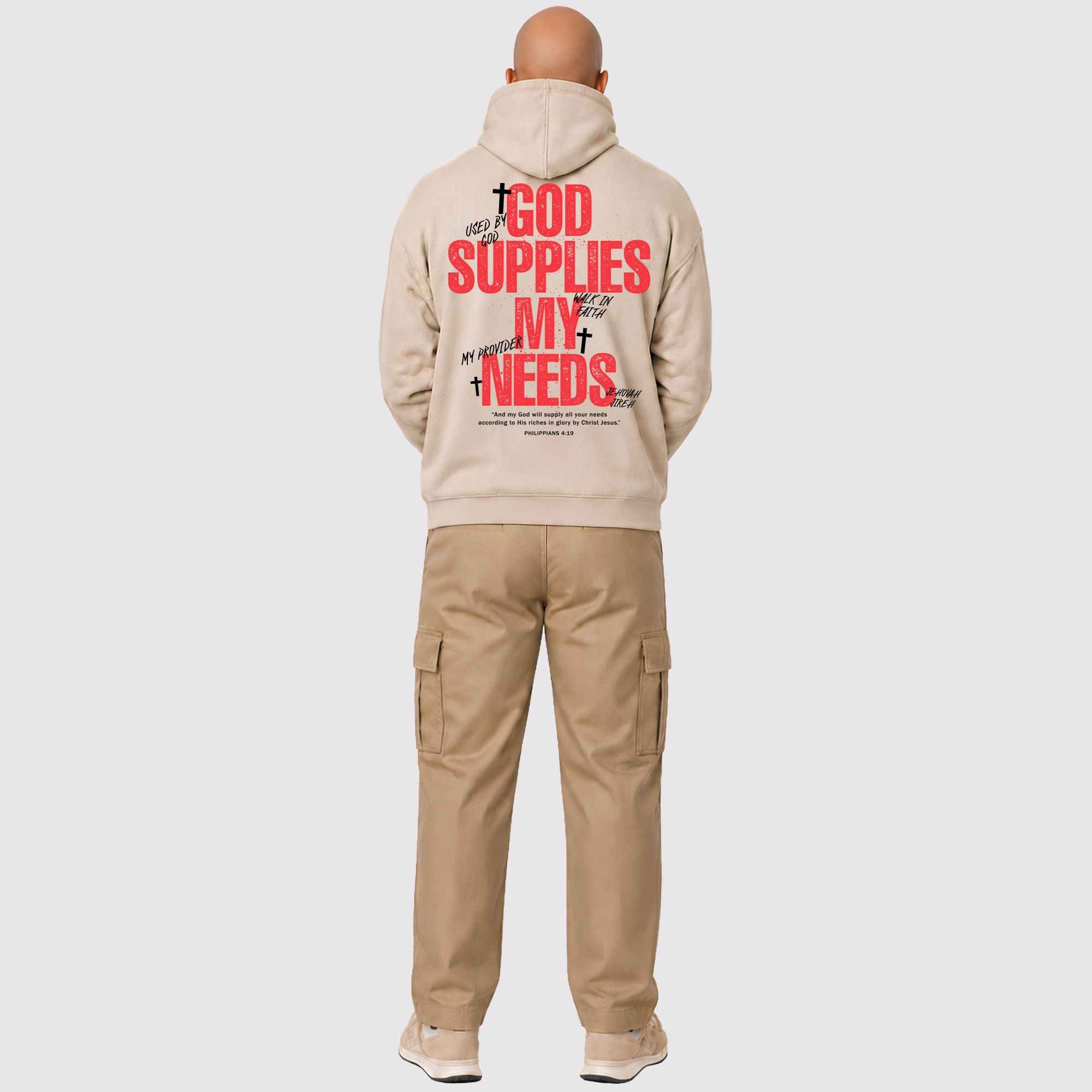 God Supplies My Needs Hoodie (Fire)