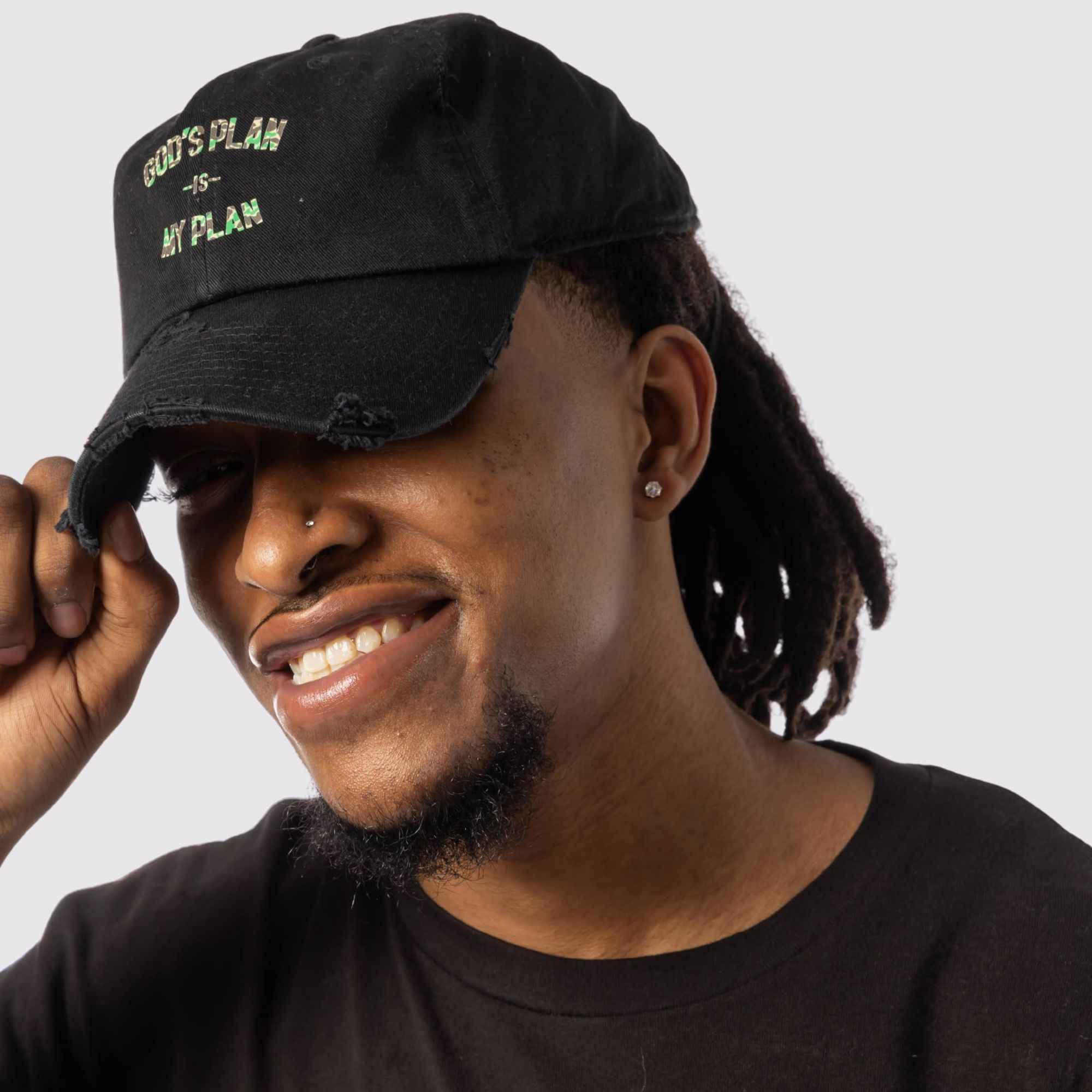 God's Plan My Plan T-Shirt & Hat Bundle Camo