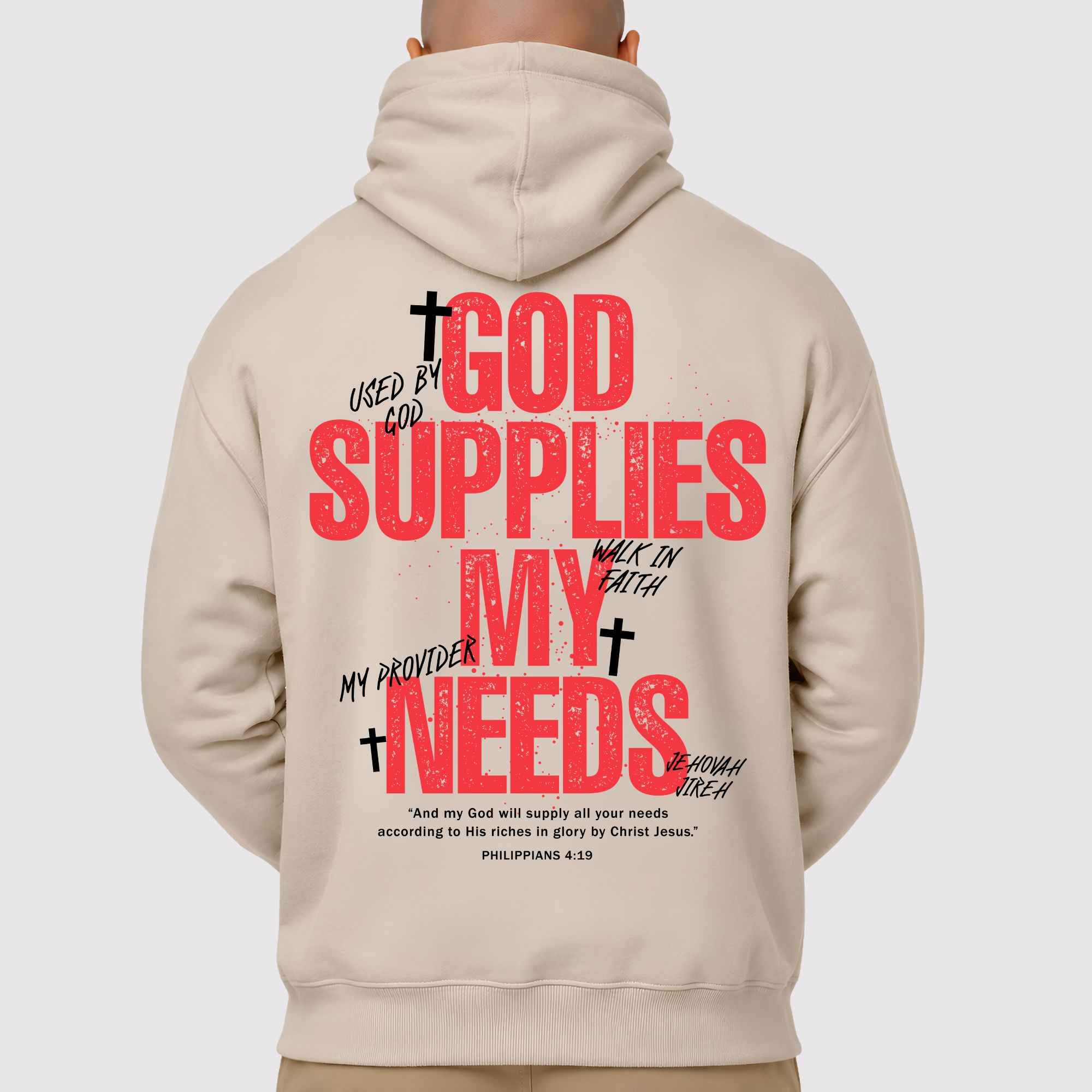 God Supplies My Needs Hoodie (Fire)