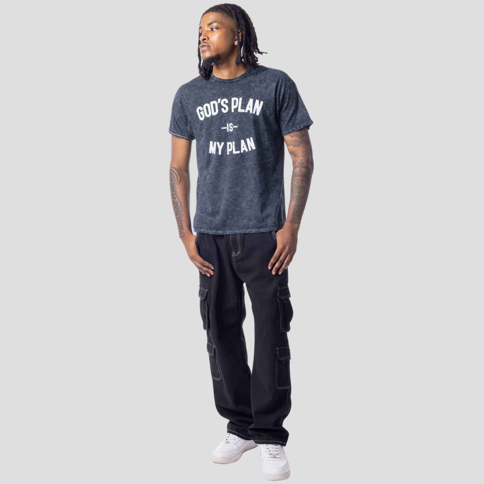 God's Plan My Plan Acid Wash