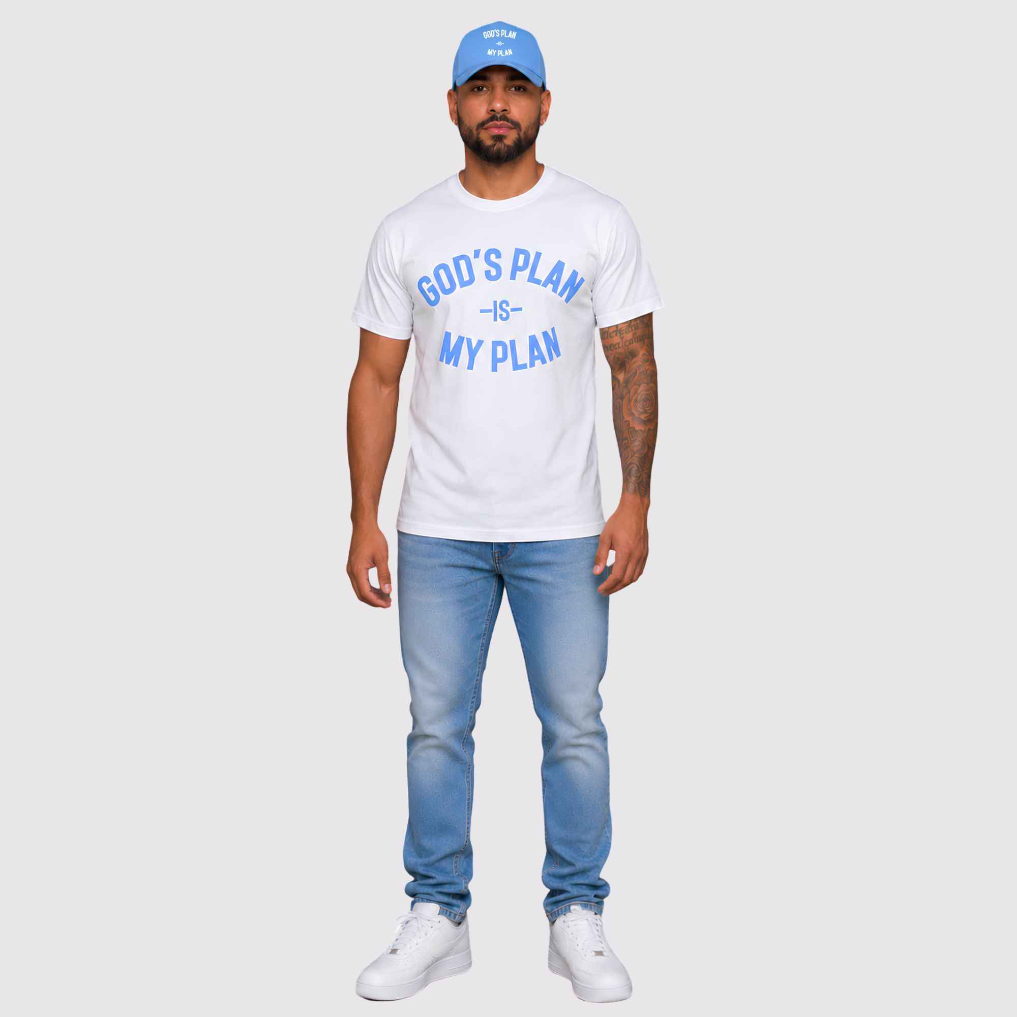 God's Plan My Plan T-Shirt & Hat Bundle Faith