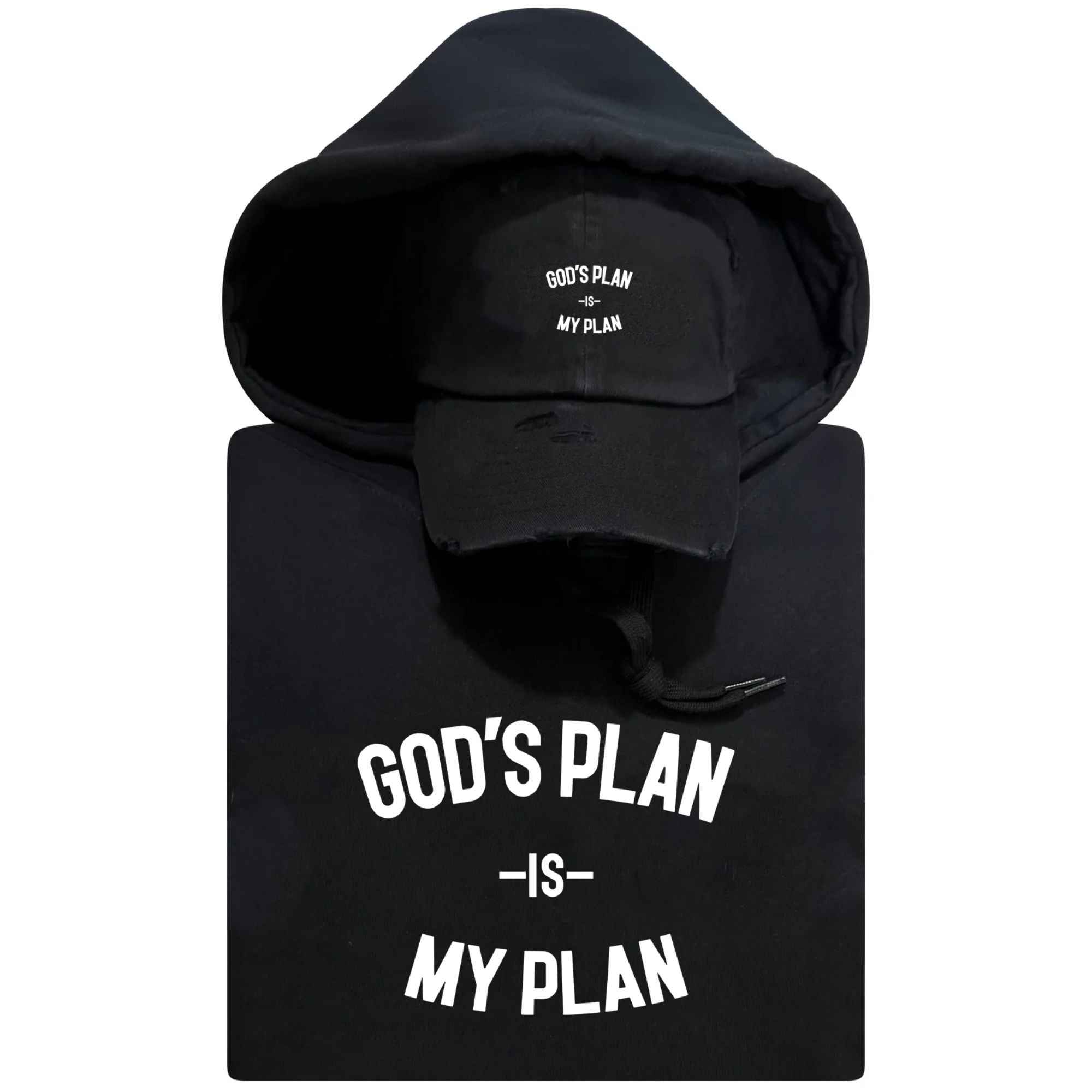 God's Plan My Plan Hoodie & Hat Bundle Eternal
