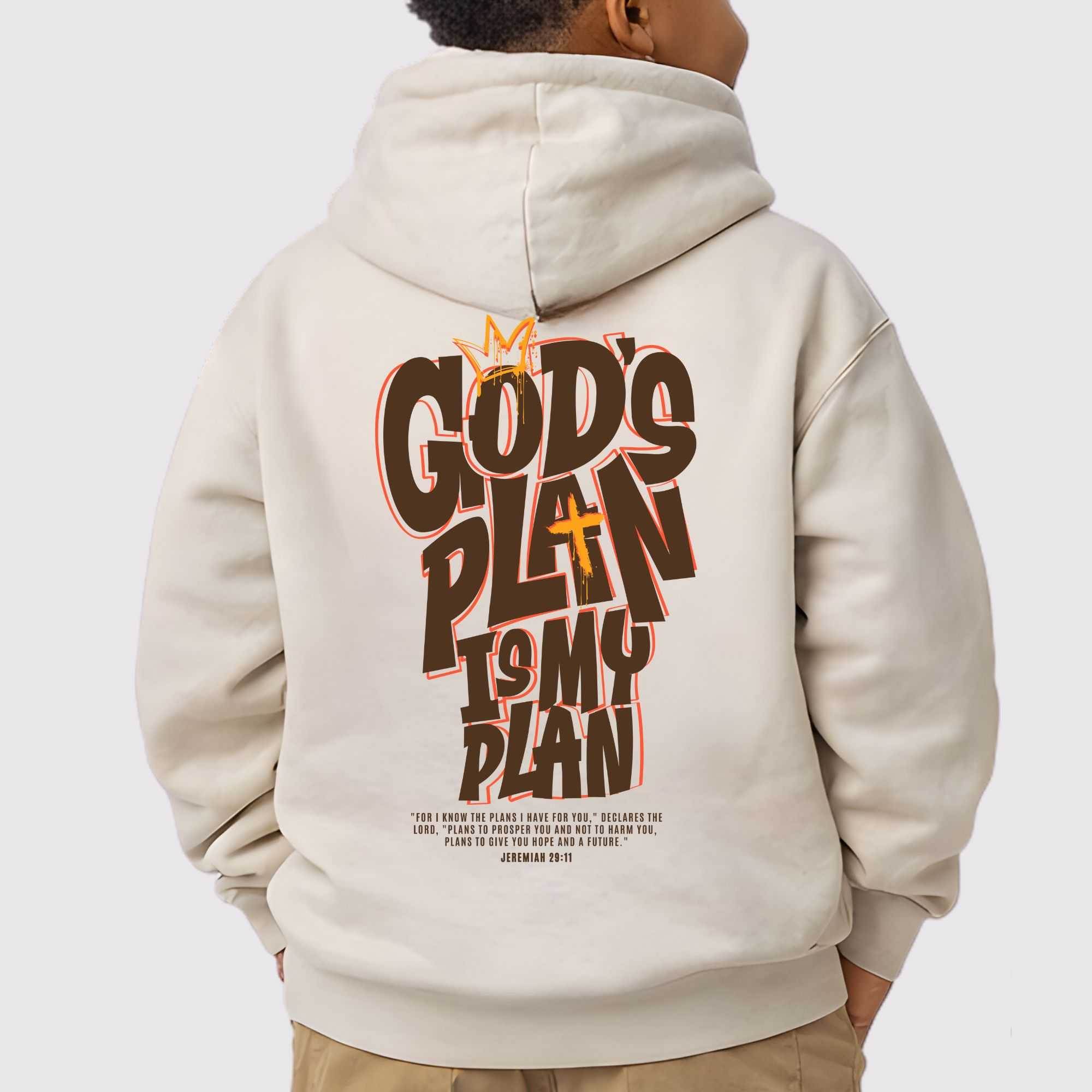 God's Plan My Plan Jeremiah Kids Hoodie