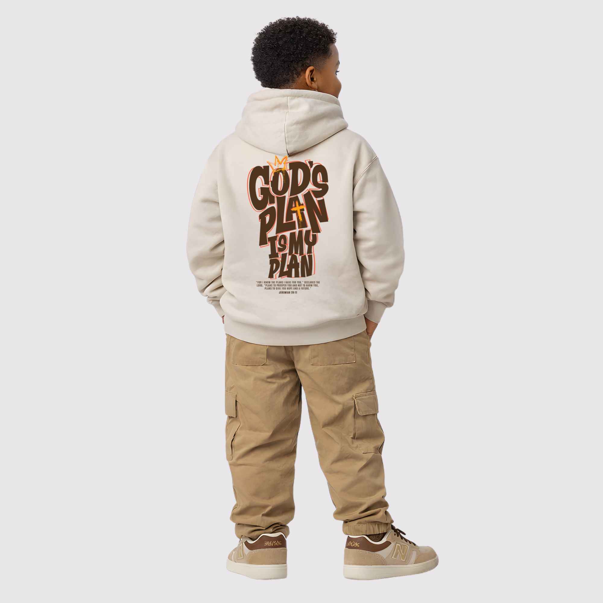 God's Plan My Plan Jeremiah Kids Hoodie