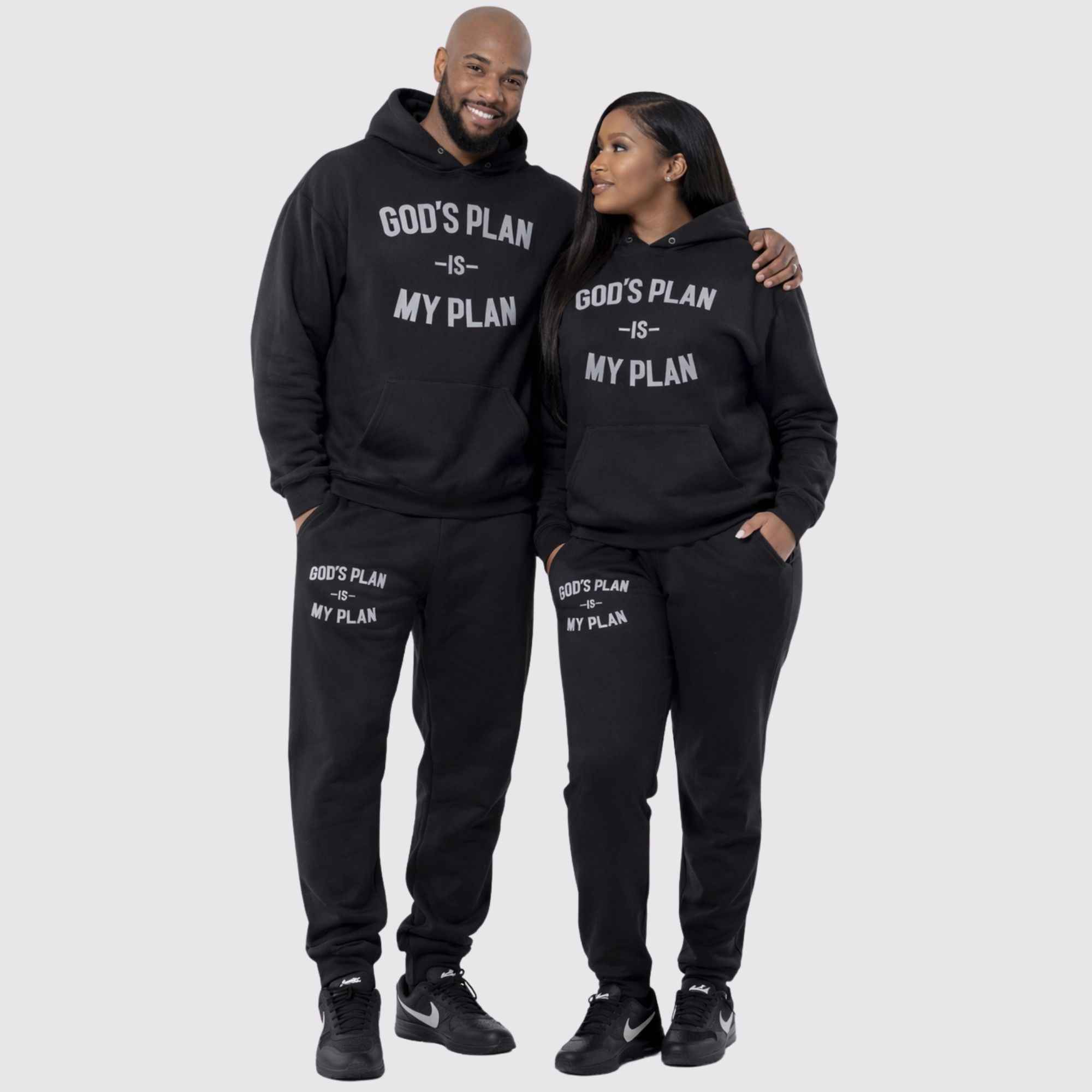 God's Plan My Plan Sterling Jogger Set