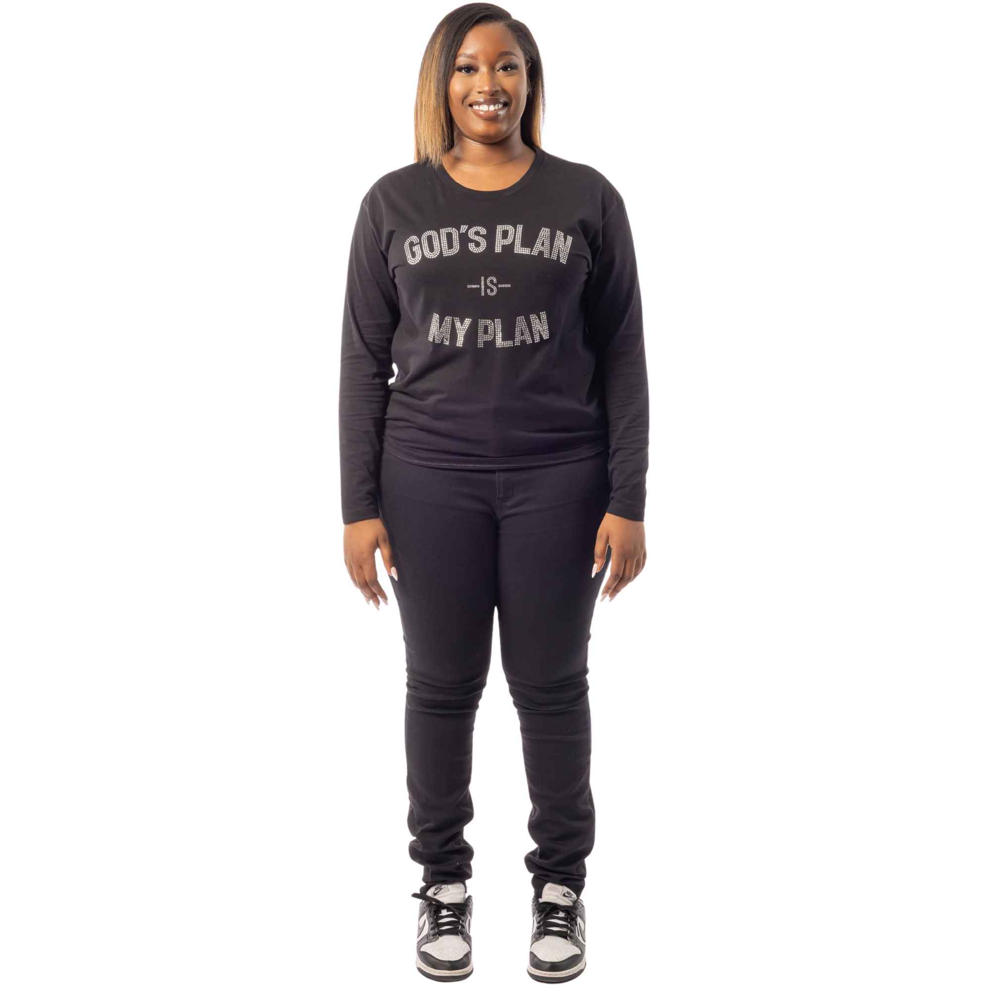 God's Plan Rhinestone LS Eternal