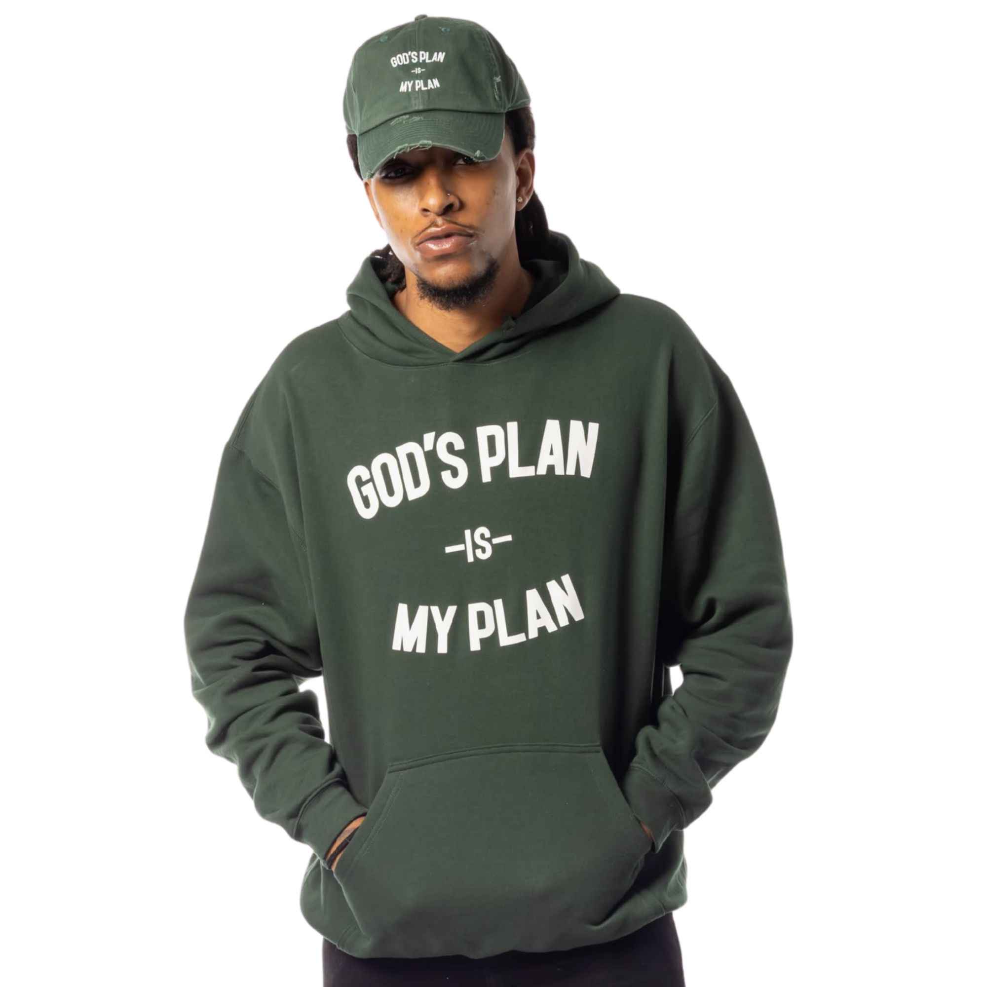 God's Plan My Plan Hoodie & Hat Bundle Forest Green, Trust His Plan, Trust God Shirt, God's Plan, Used By God, Used By God Clothing, Christian Apparel, Christian T-Shirts, Christian Shirts, christian t shirts for women, Men's Christian T-Shirt, Christian Clothing, God Shirts, christian clothing t shirts, Christian Sweatshirts, womens christian t shirts, t-shirts about jesus, God Clothing, Jesus Hoodie, God Is Dope, Art Of Homage, Red Letter Clothing, Elevated Faith, Beacon Threads, God The Father Apparel