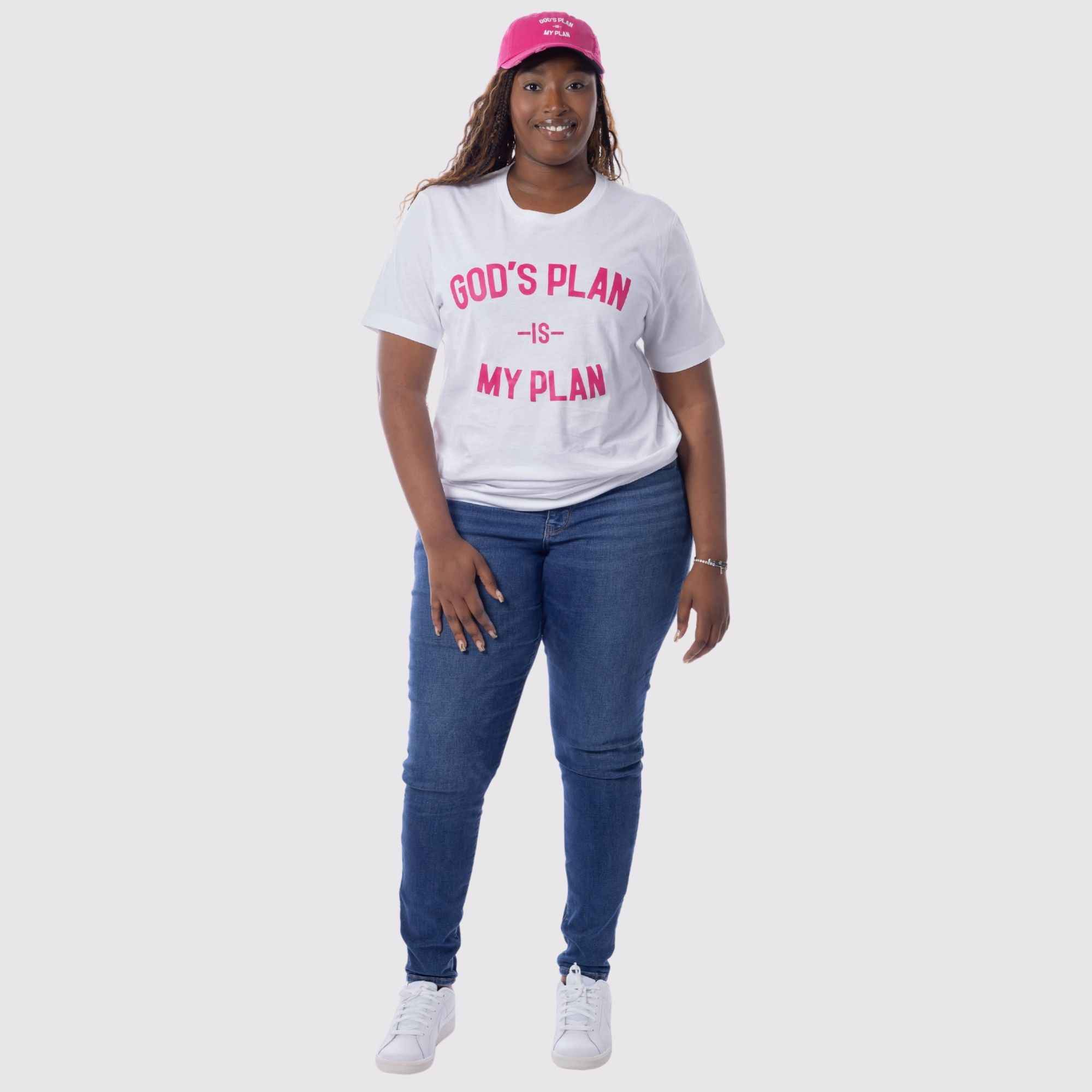 God's Plan My Plan T-Shirt & Hat Bundle Peace