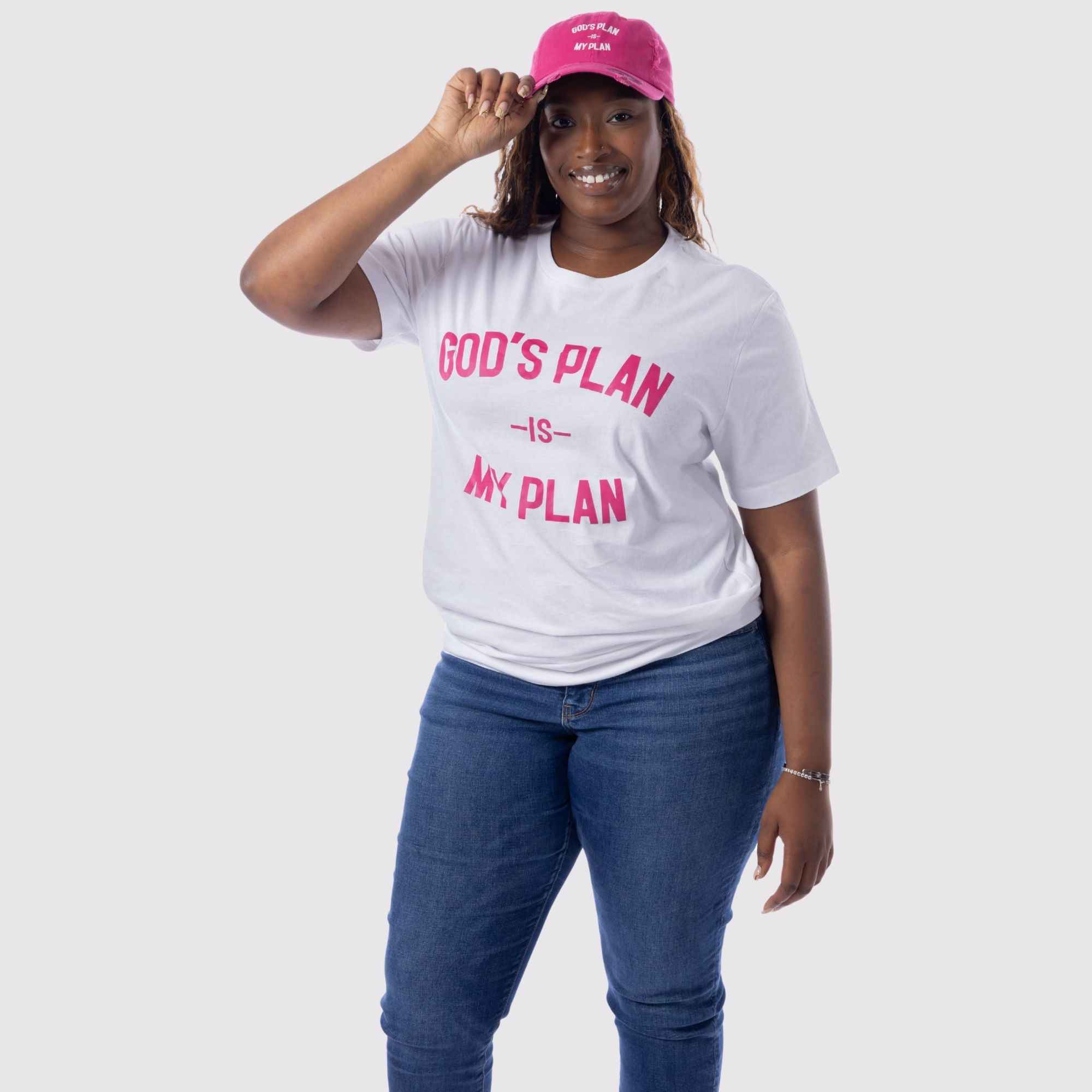 God's Plan My Plan T-Shirt & Hat Bundle Peace