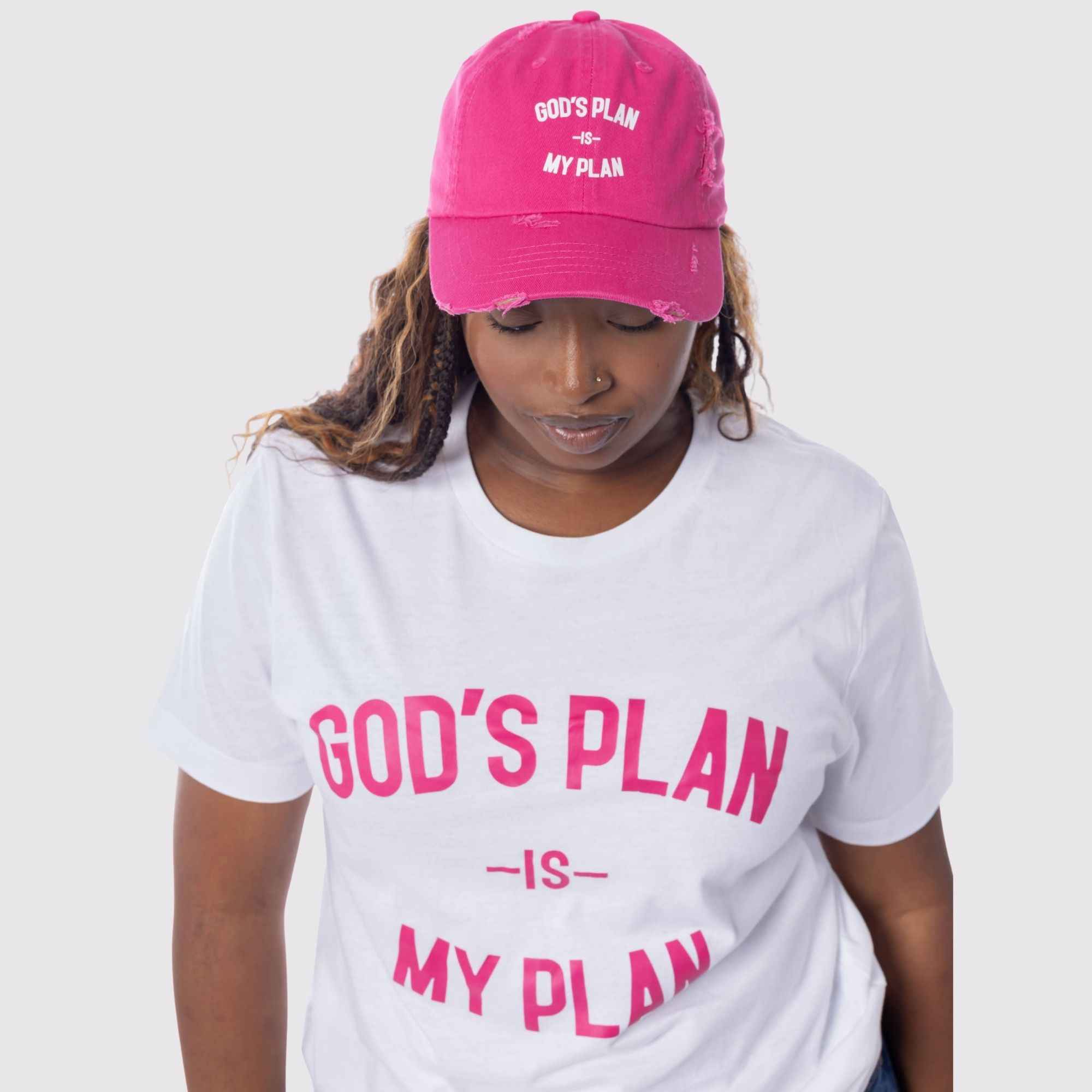 God's Plan My Plan T-Shirt & Hat Bundle Peace