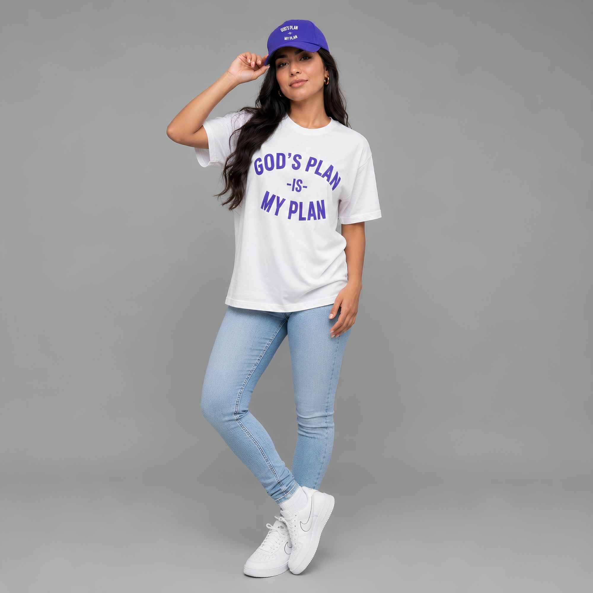 God's Plan My Plan T-Shirt & Hat Bundle Worship