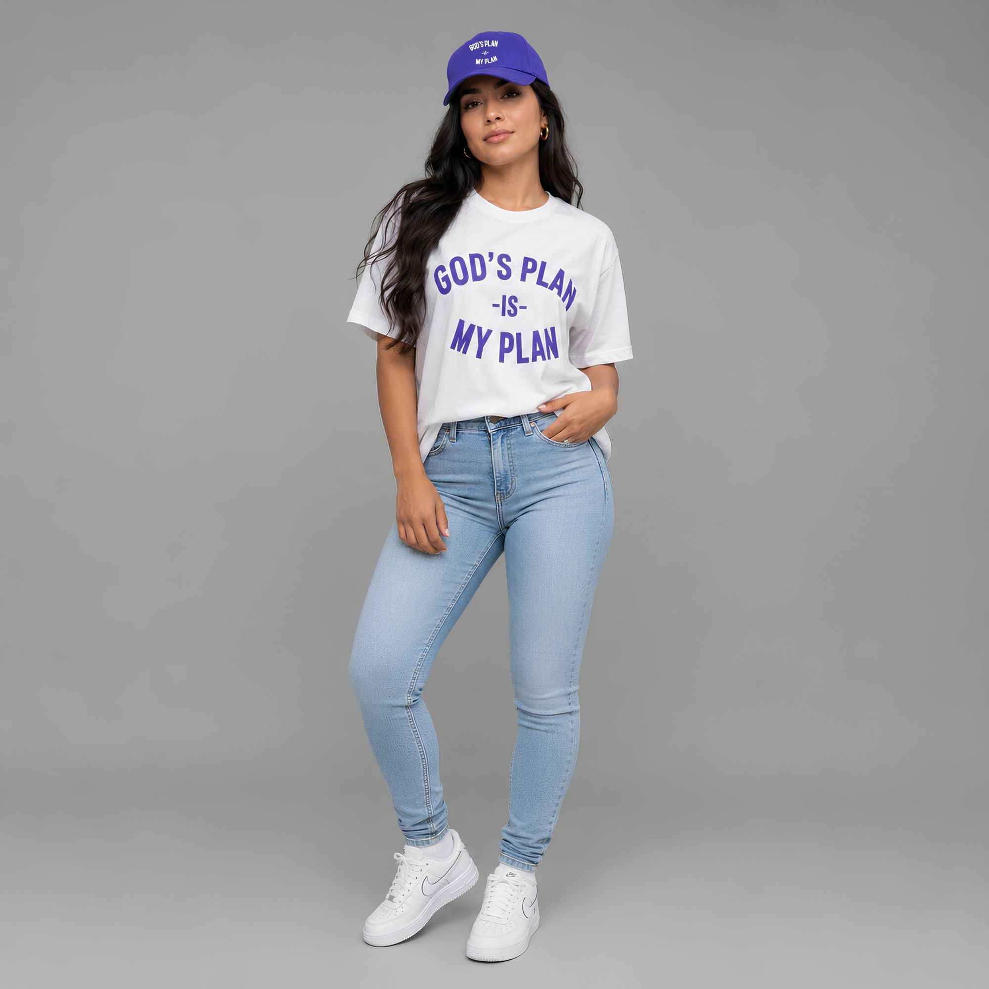 God's Plan My Plan T-Shirt & Hat Bundle Worship