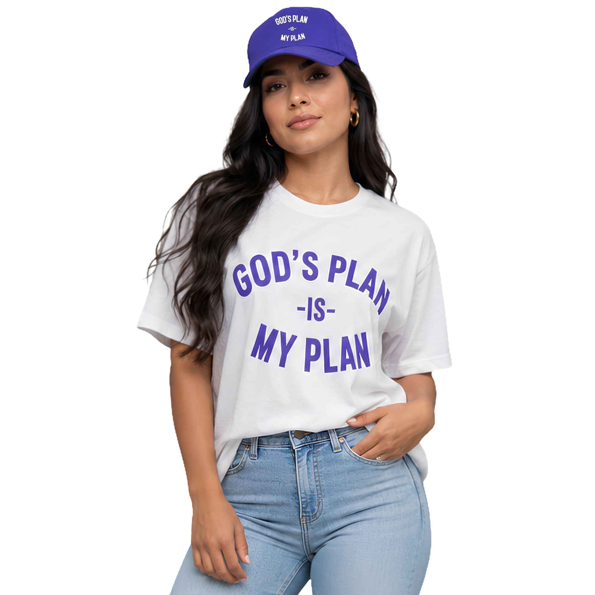 God's Plan My Plan T-Shirt & Hat Bundle Worship