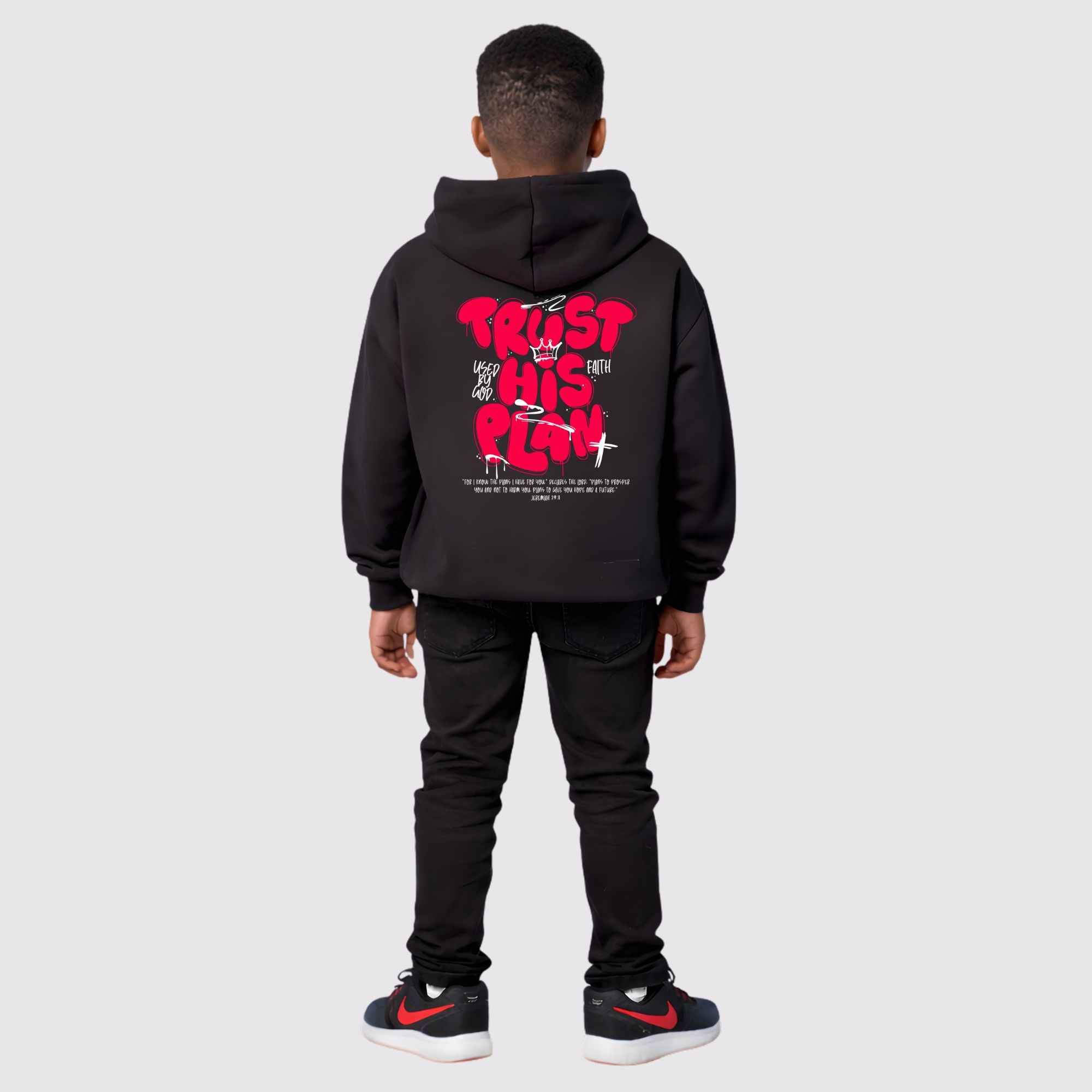 Trust His Plan Jeremiah Kids Hoodie