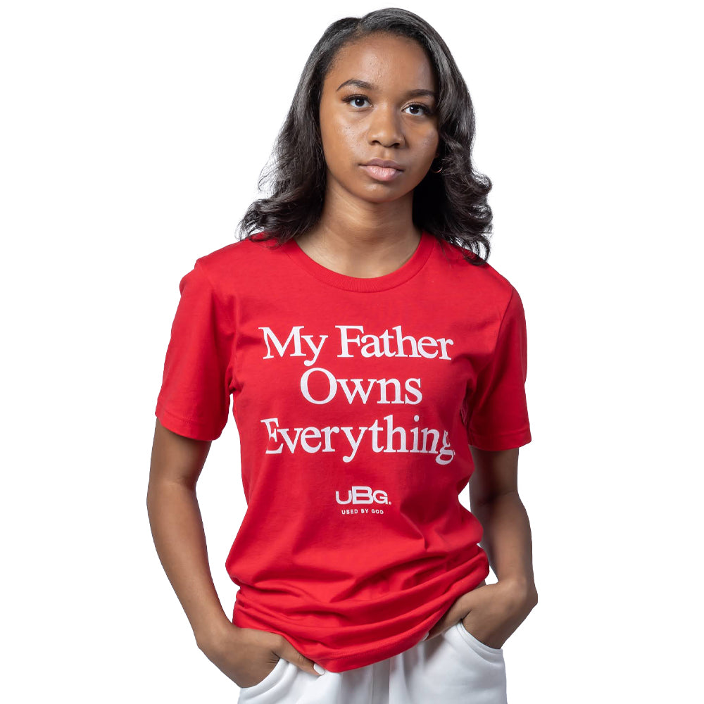My Father Owns Everything Original, Used By God, Used By God Clothing, Christian Apparel, Christian T-Shirts, Christian Shirts, christian t shirts for women, Men's Christian T-Shirt, Christian Clothing, God Shirts, christian clothing t shirts, Christian Sweatshirts, womens christian t shirts, t-shirts about jesus, God Clothing, Jesus Hoodie, Jesus Clothes, God Is Dope, Art Of Homage, Red Letter Clothing, Elevated Faith, Beacon Threads, God The Father Apparel