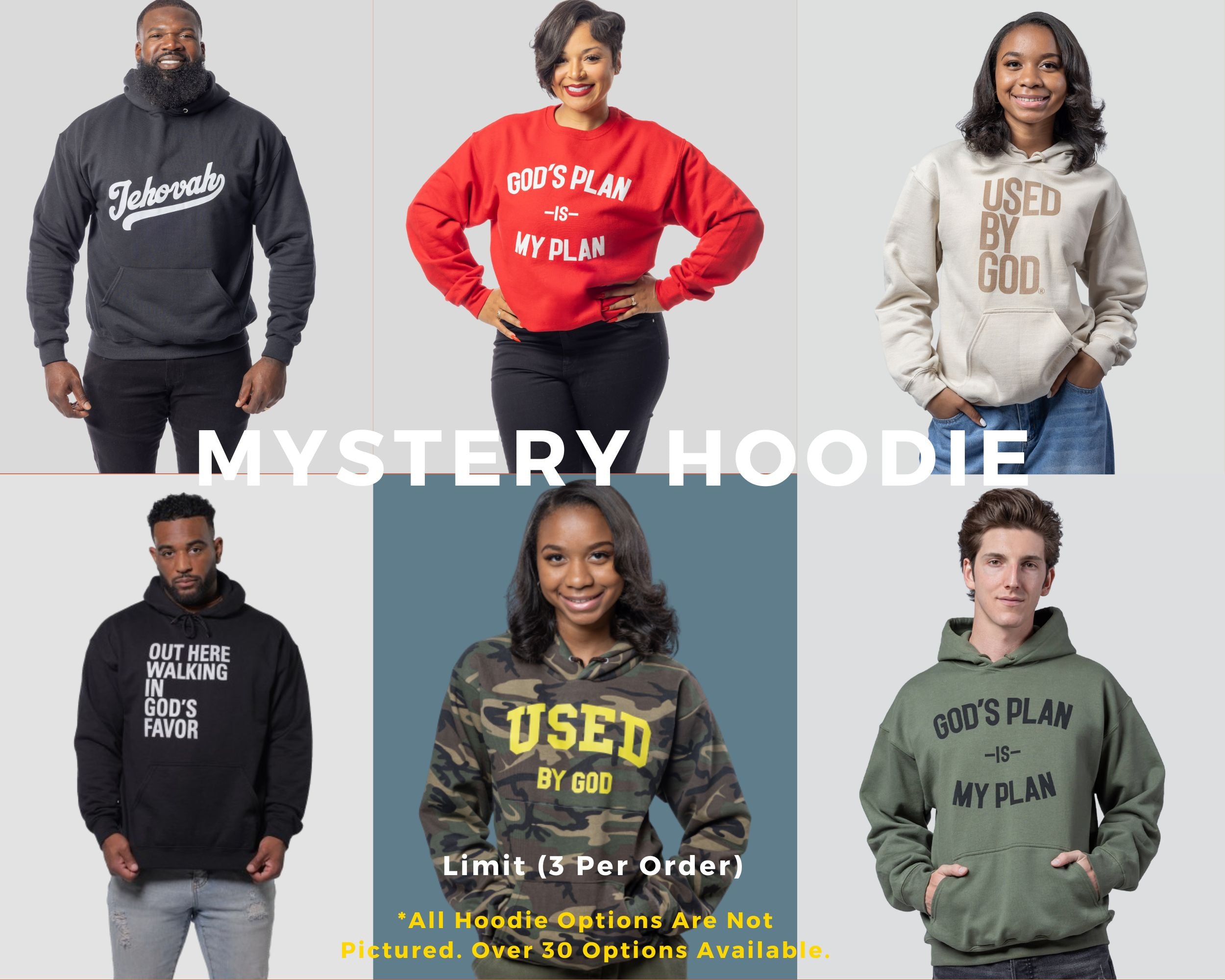 mystery hoodie, free hoodie, mystery tee, christian free tees, christian free hoodies, used by god clothing, christian apparel, god is dope, the god made store