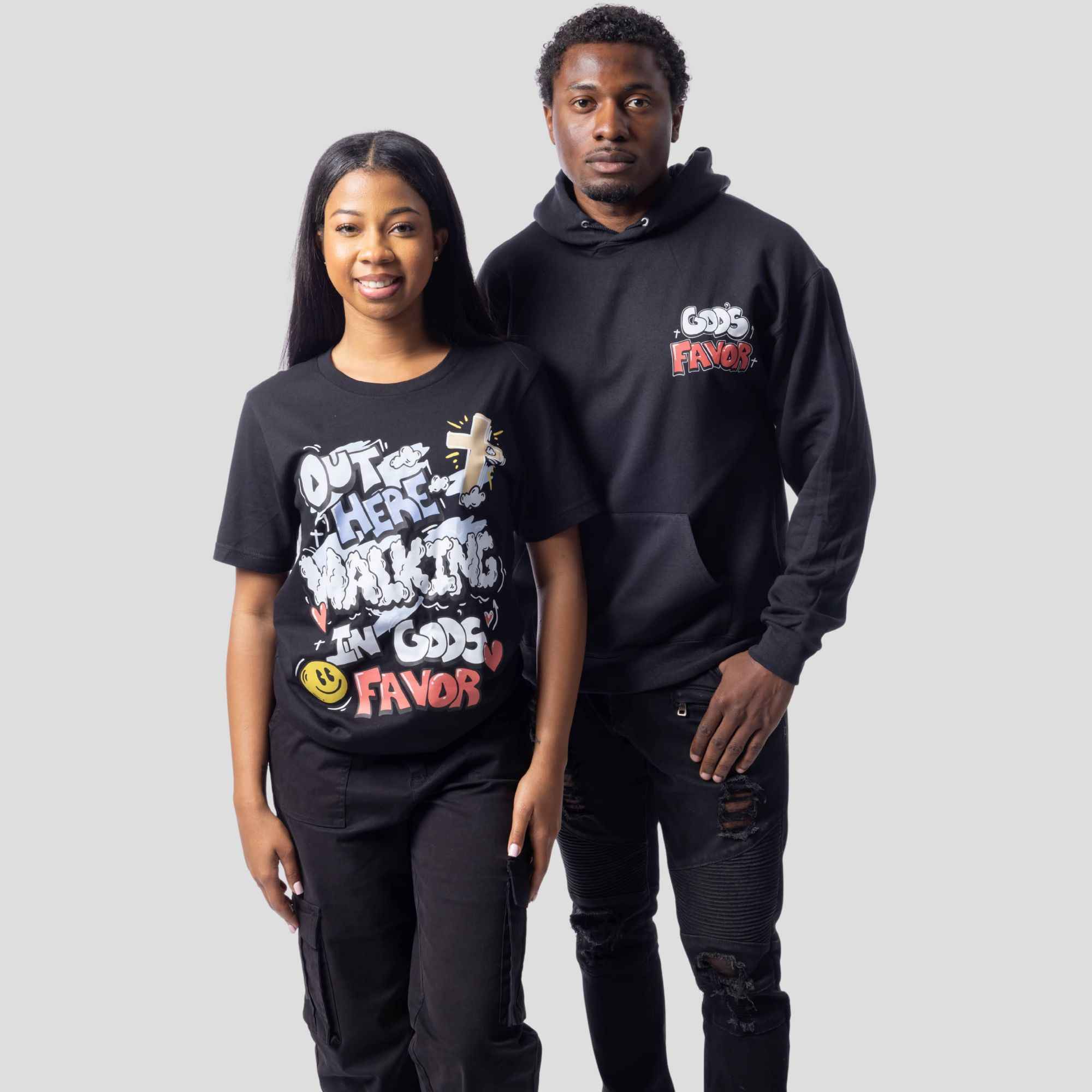 Walking In God's Favor Hoodie (Eternal) + FREE TEE