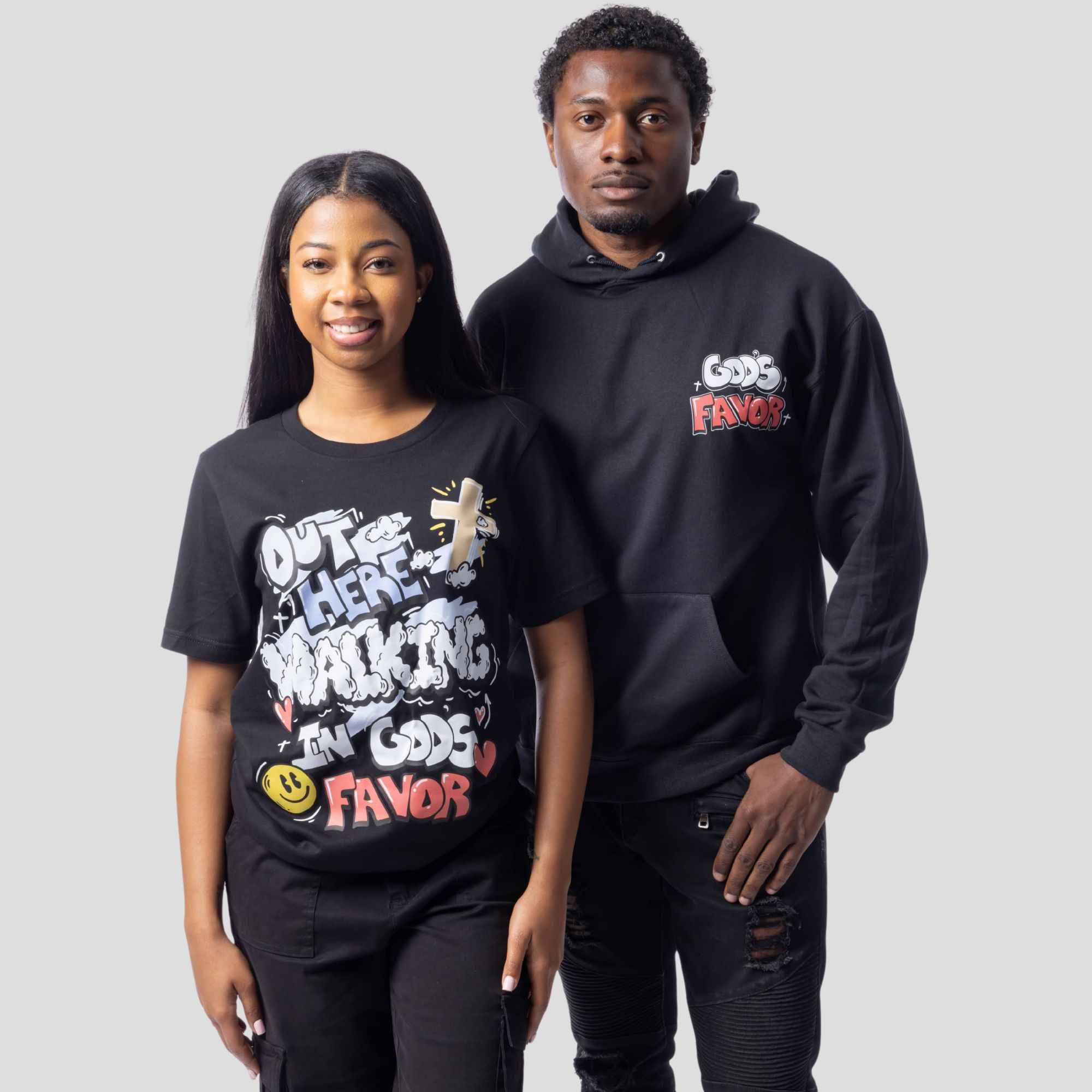 Walking In God's Favor Hoodie (Eternal) + FREE TEE