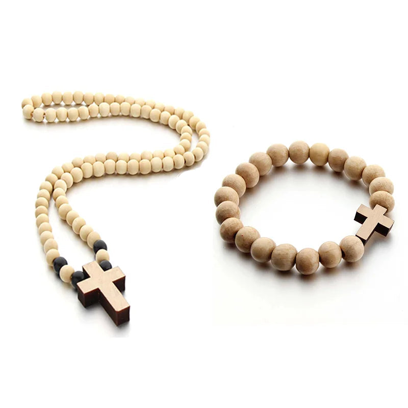 Natural Wooden Cross Pendant Necklace Bracelet, Used By God, Used By God Clothing, Christian Apparel, Christian Bracelets, Christian Necklace, Christian Jewelry, Christian Gift, Wood Bracelet, Cross Bracelet, Christian Prayer Beads, Religious Gift, Prayer Bracelet, Prayer Beds, Cross Necklace, Cros Crucifix Necklace, Men's Bracelet, Women's Bracelet, Men's Necklace, Women's Necklace, Elevated Faith, String Bracelets, black cross