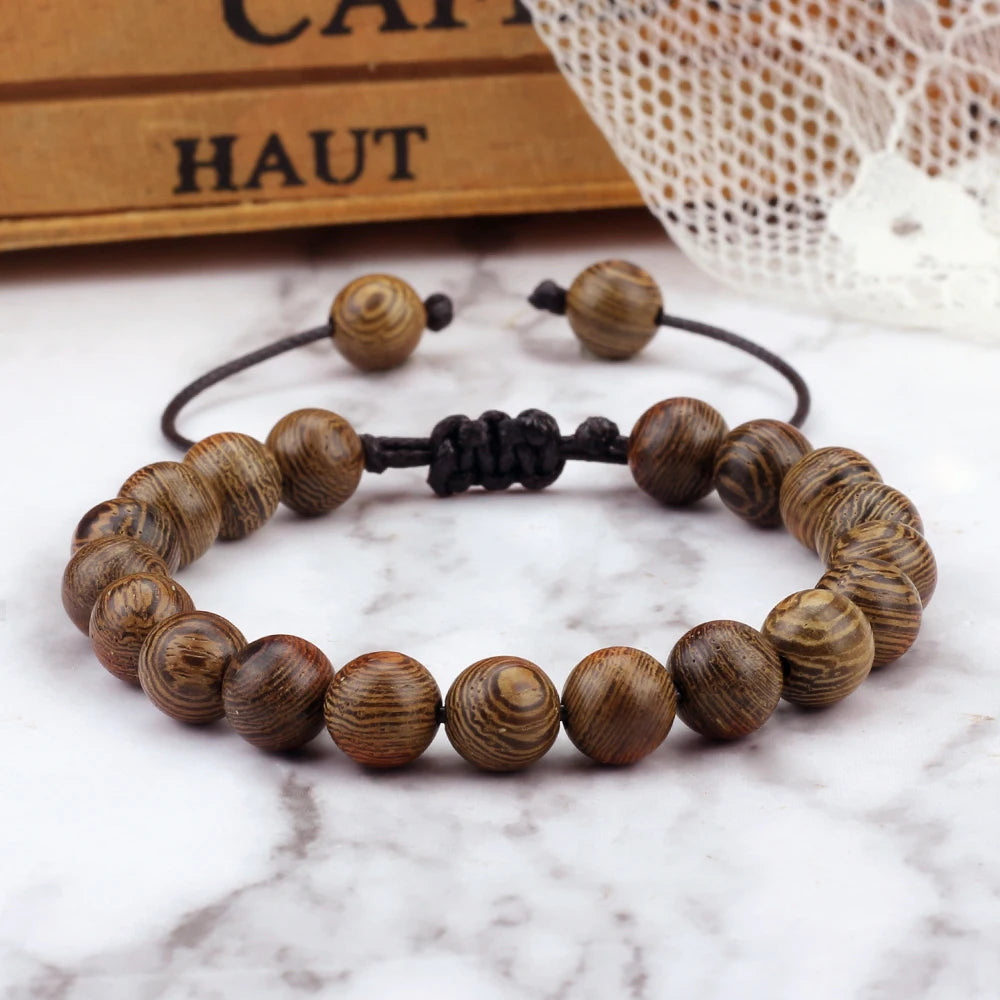 Wood Bead Prayer Bracelet