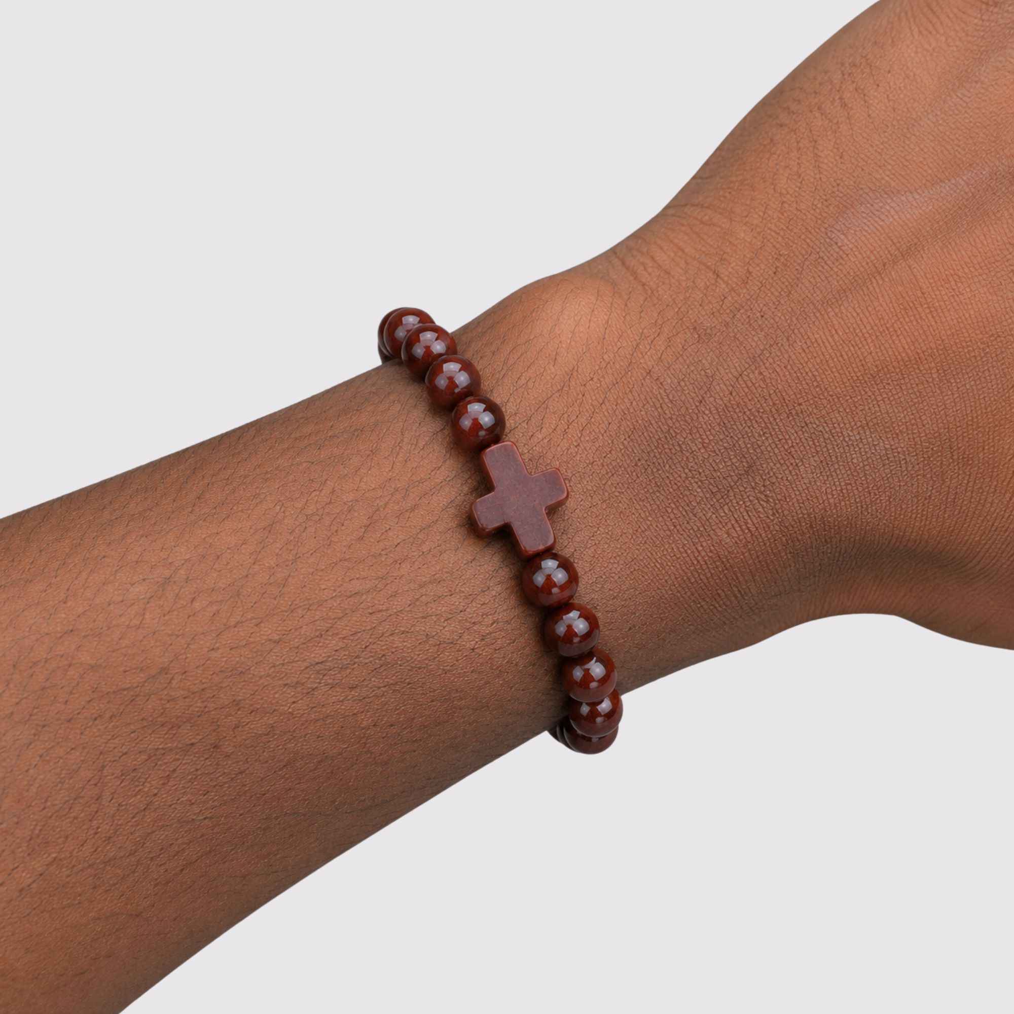 Rooted in Faith Cross Bracelet