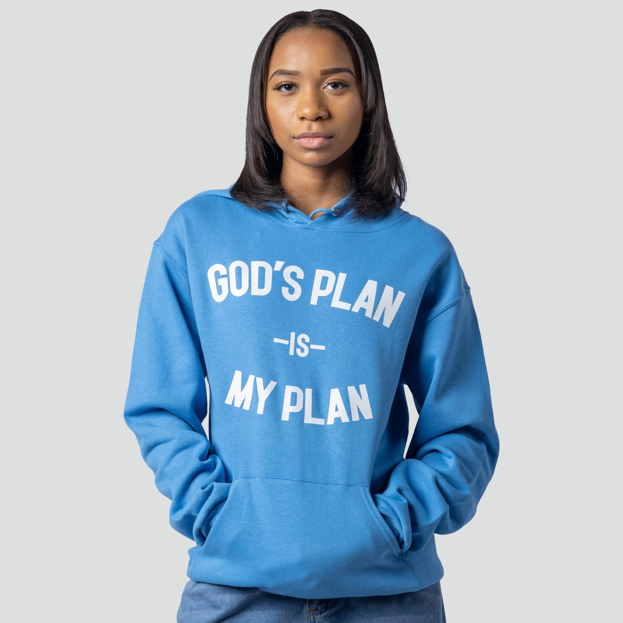 3 Hoodie Bundle God's Plan My Plan (Sage/Carolina Blue/Sunset)