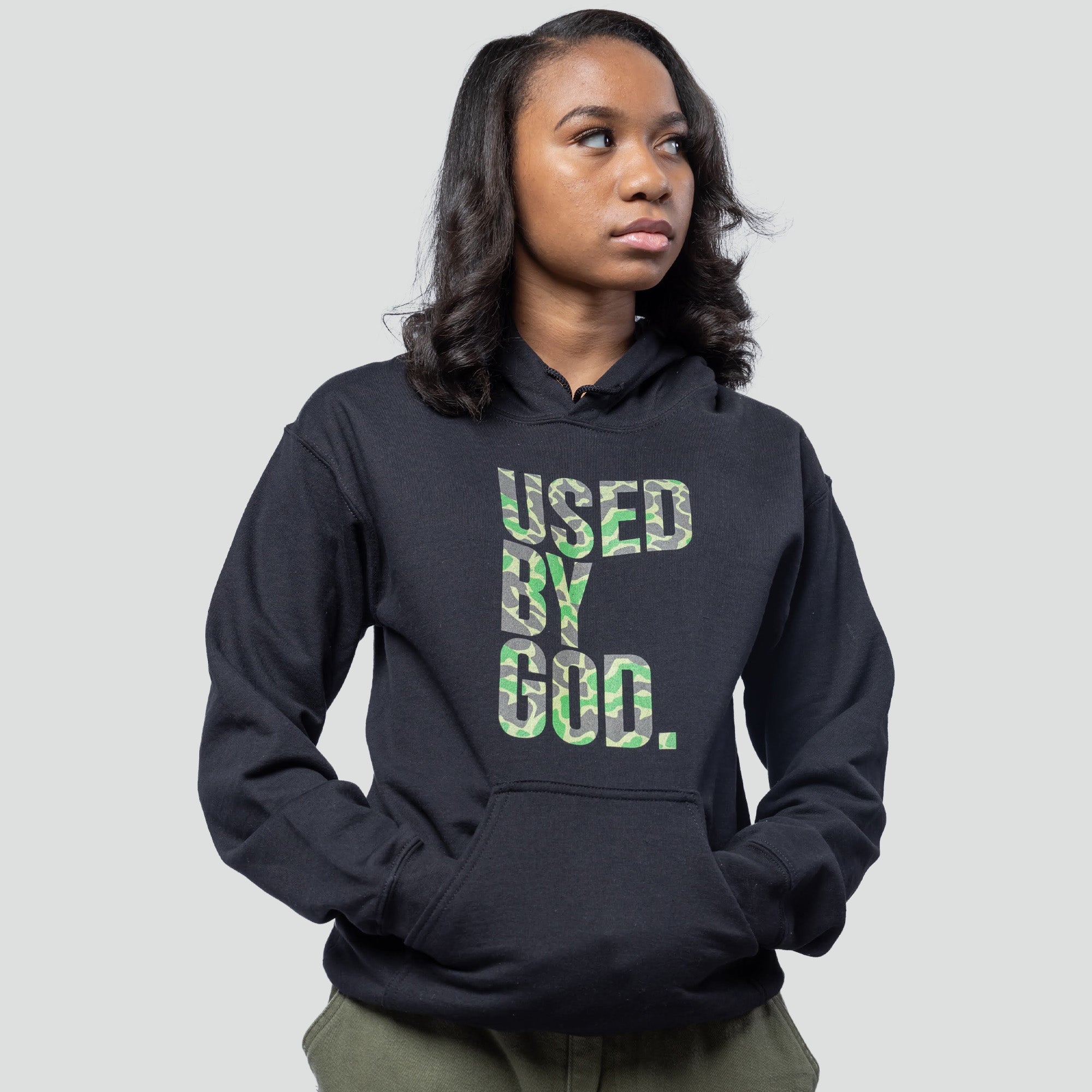 Used By God Camo Hoodie