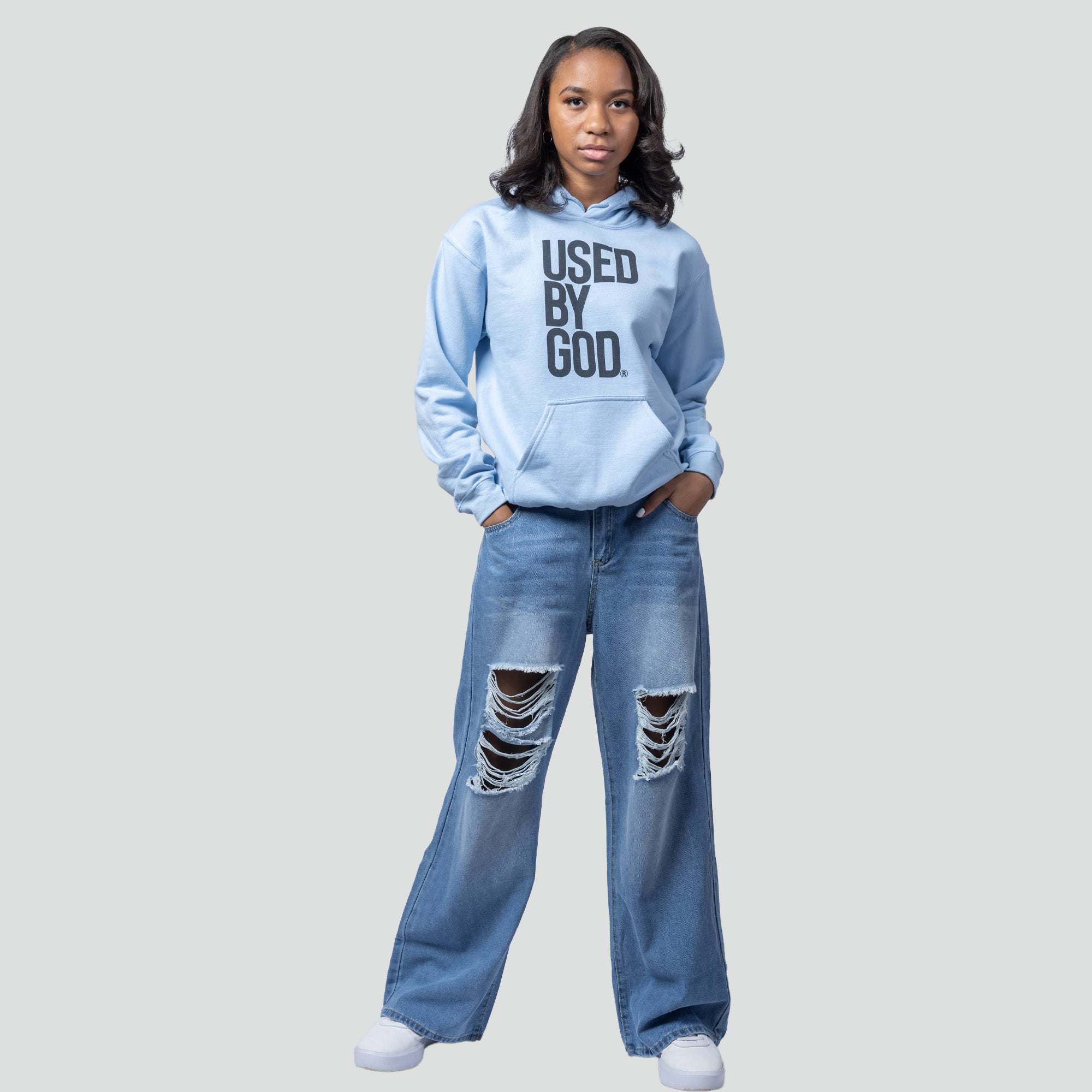 UBG Logo Sky Blue Hoodie + FREE Tee