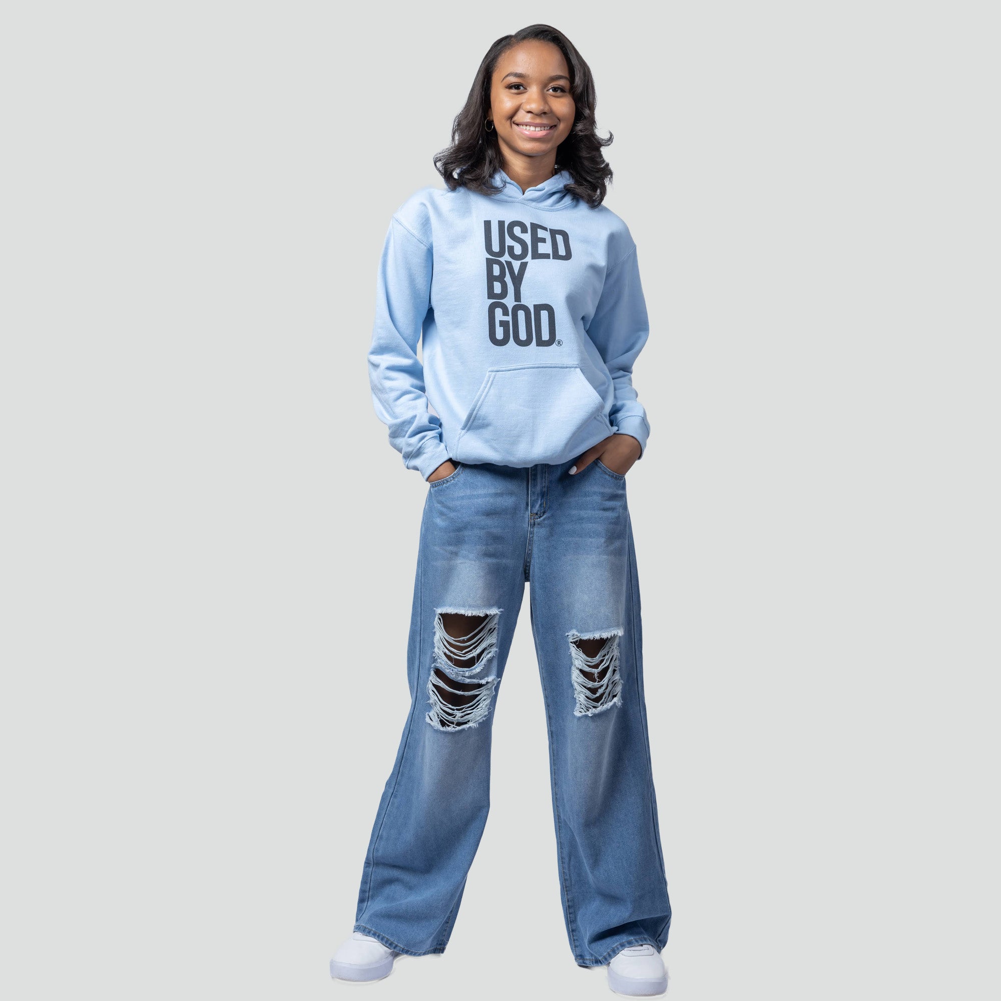 UBG Logo Sky Blue Hoodie + FREE Tee