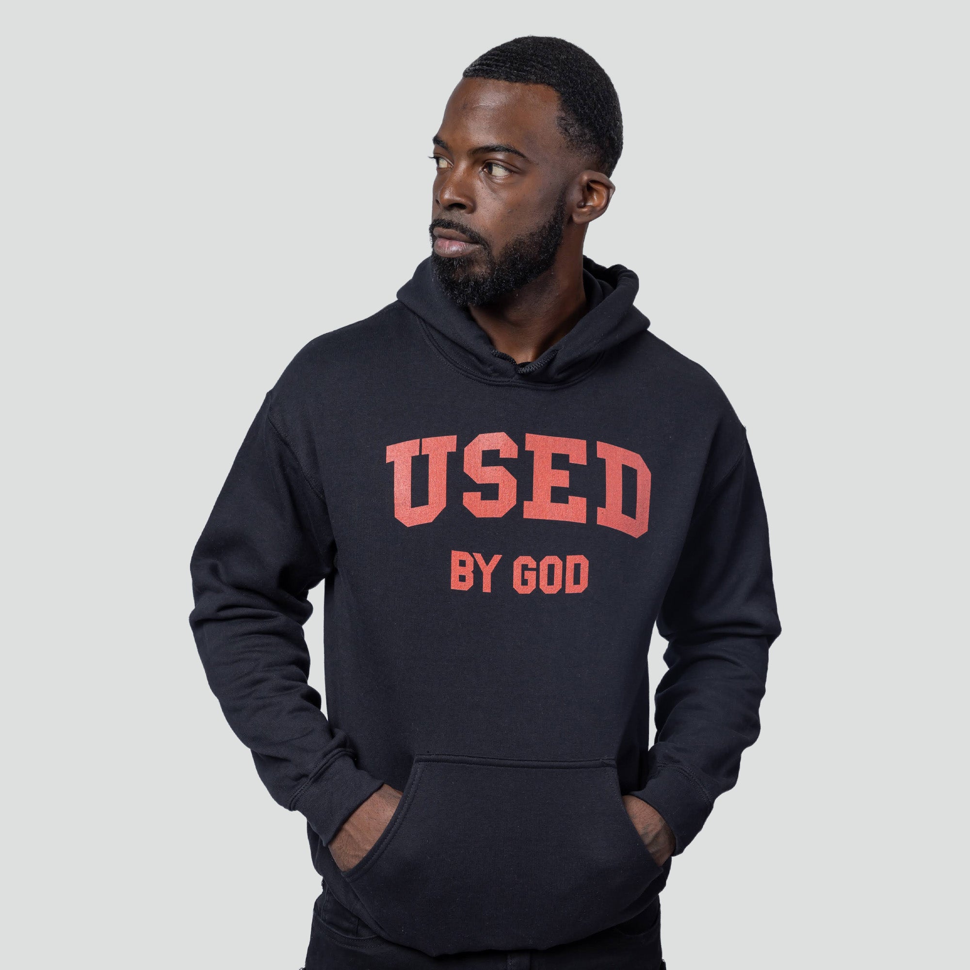 Used By God Collegiate Fire Hoodie
