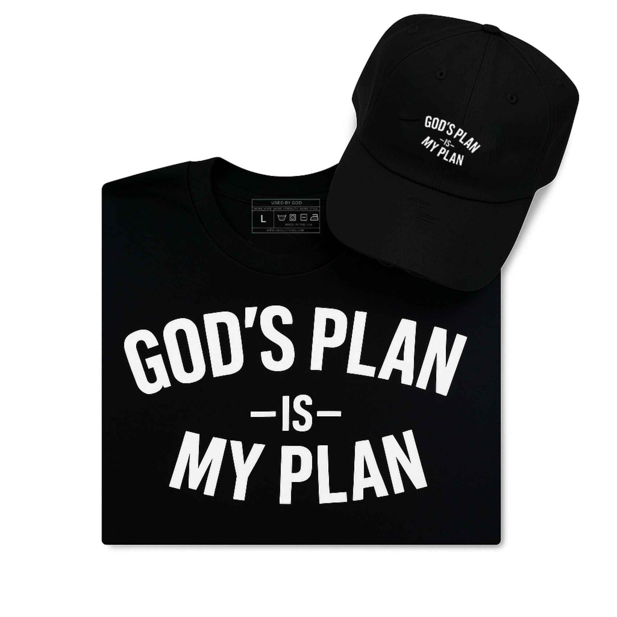 God's Plan My Plan T-Shirt & Hat Bundle Eternal