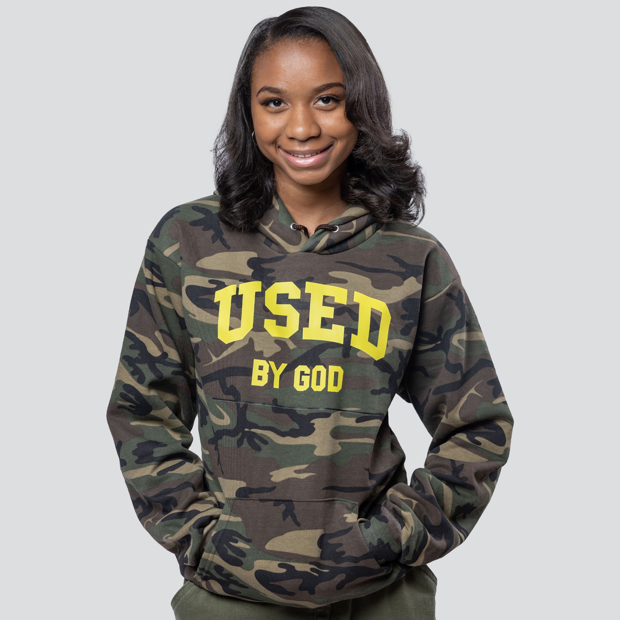Used By God Collegiate Camo Gold