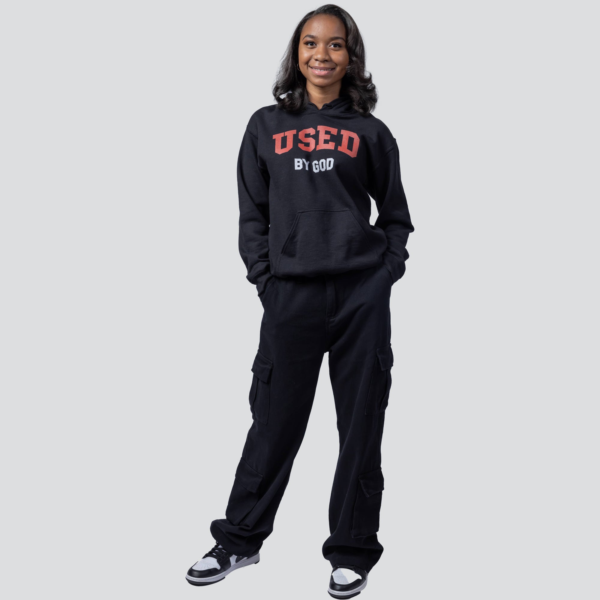 UBG Collegiate Fire White Hoodie