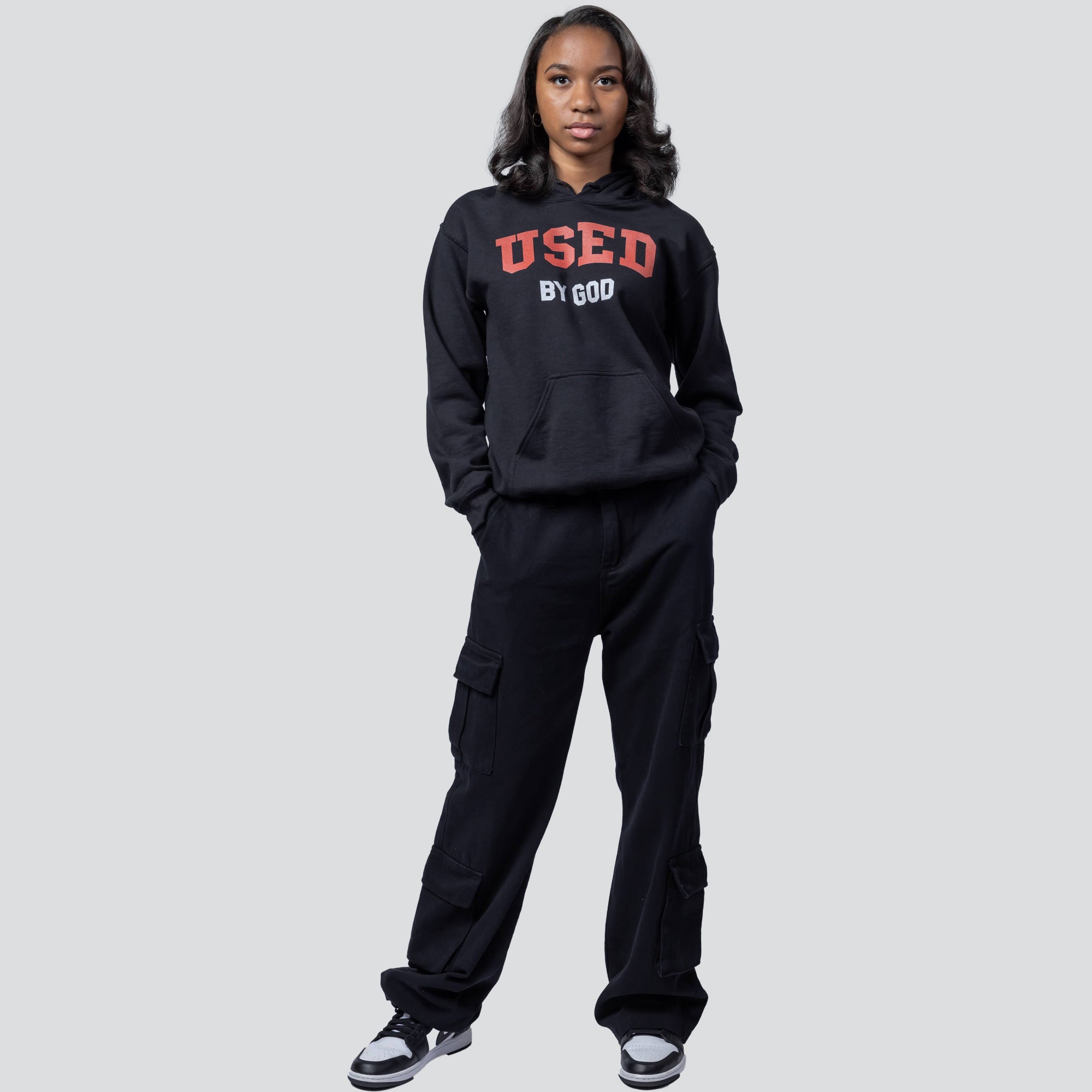 UBG Collegiate Fire White Hoodie