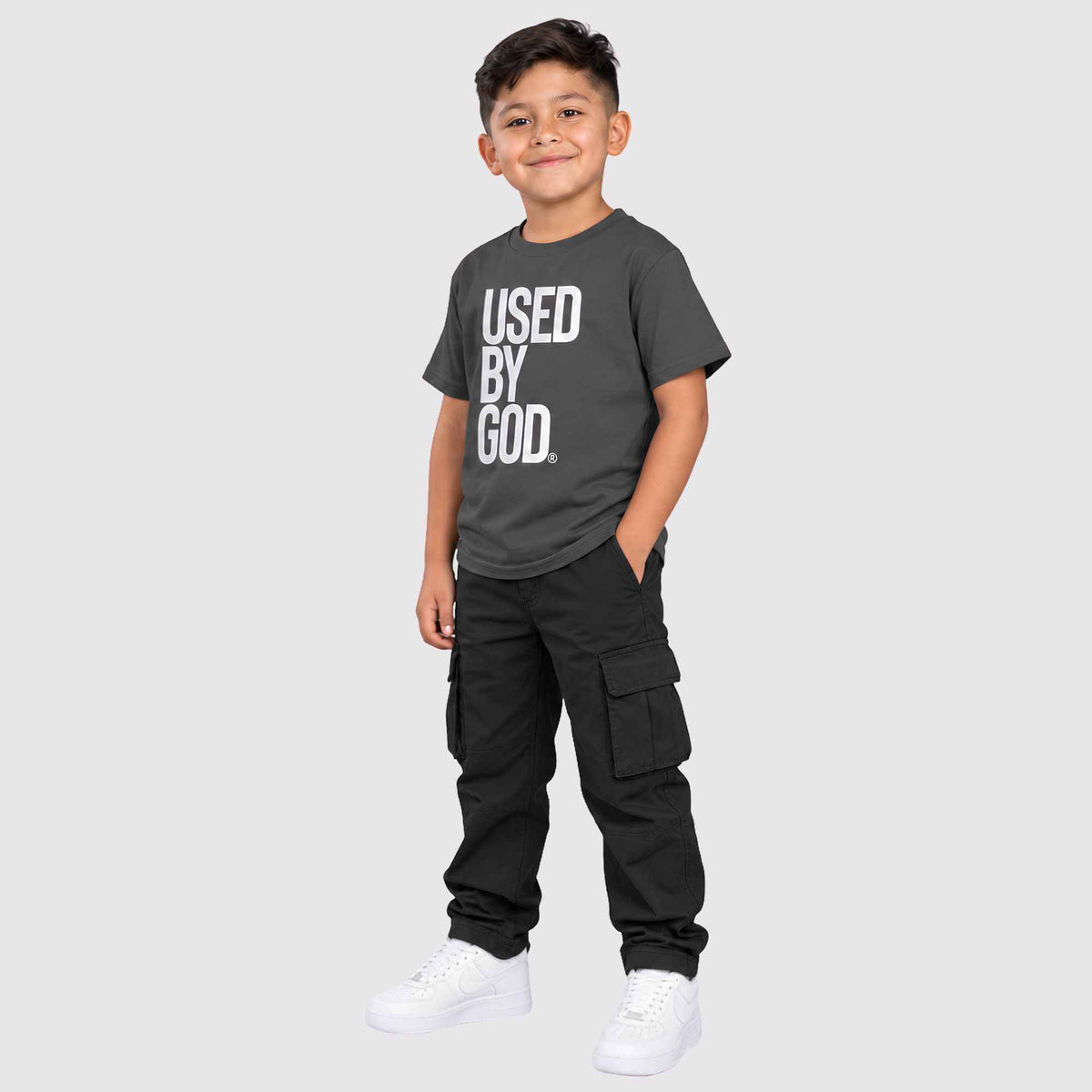 UBG Logo Kids Tee Charcoal