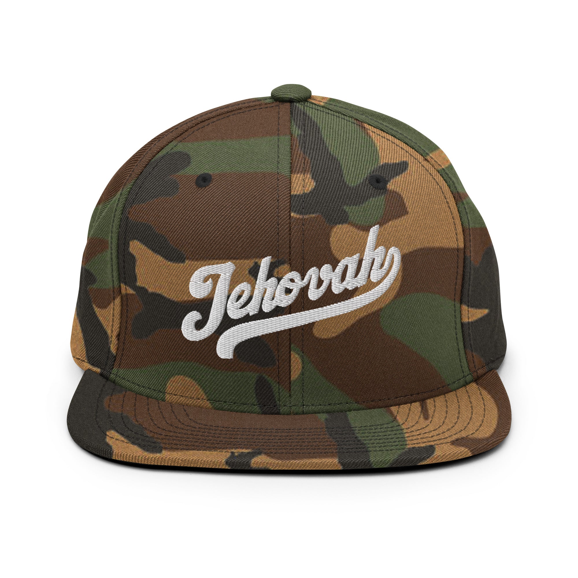Jehovah Snapback Hat Camo
