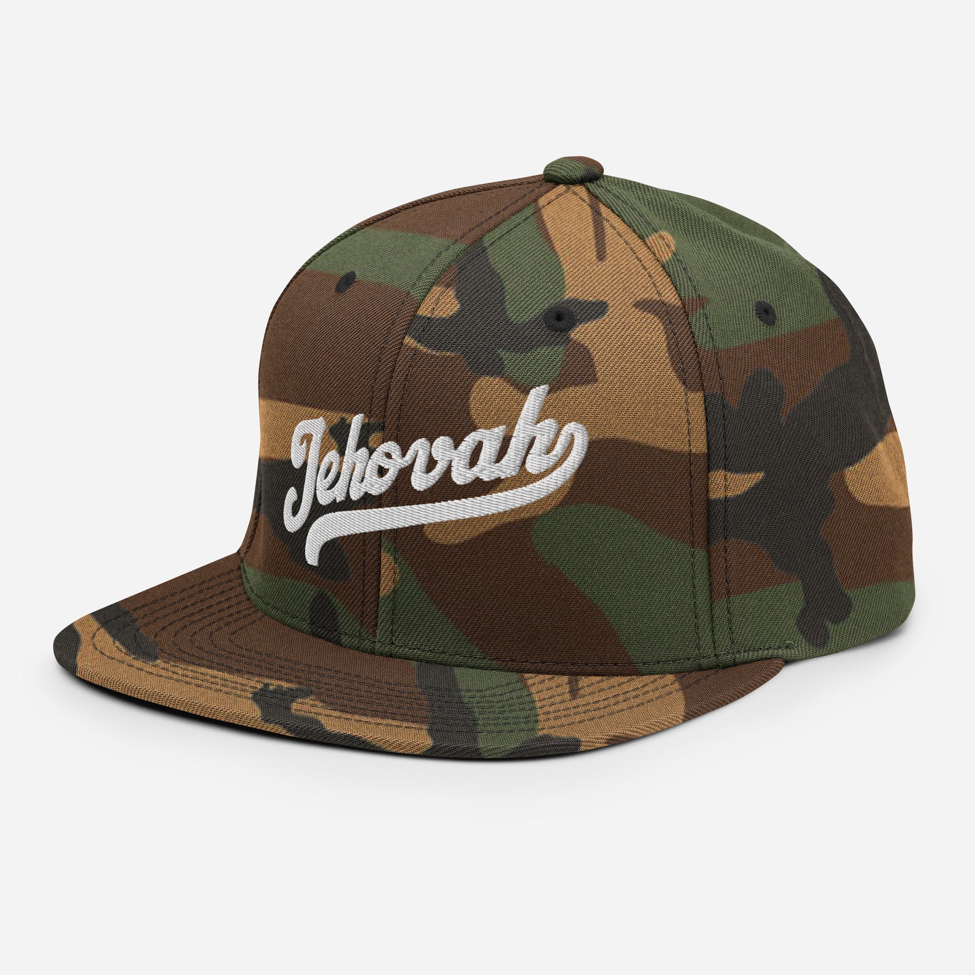 Jehovah Snapback Hat Camo