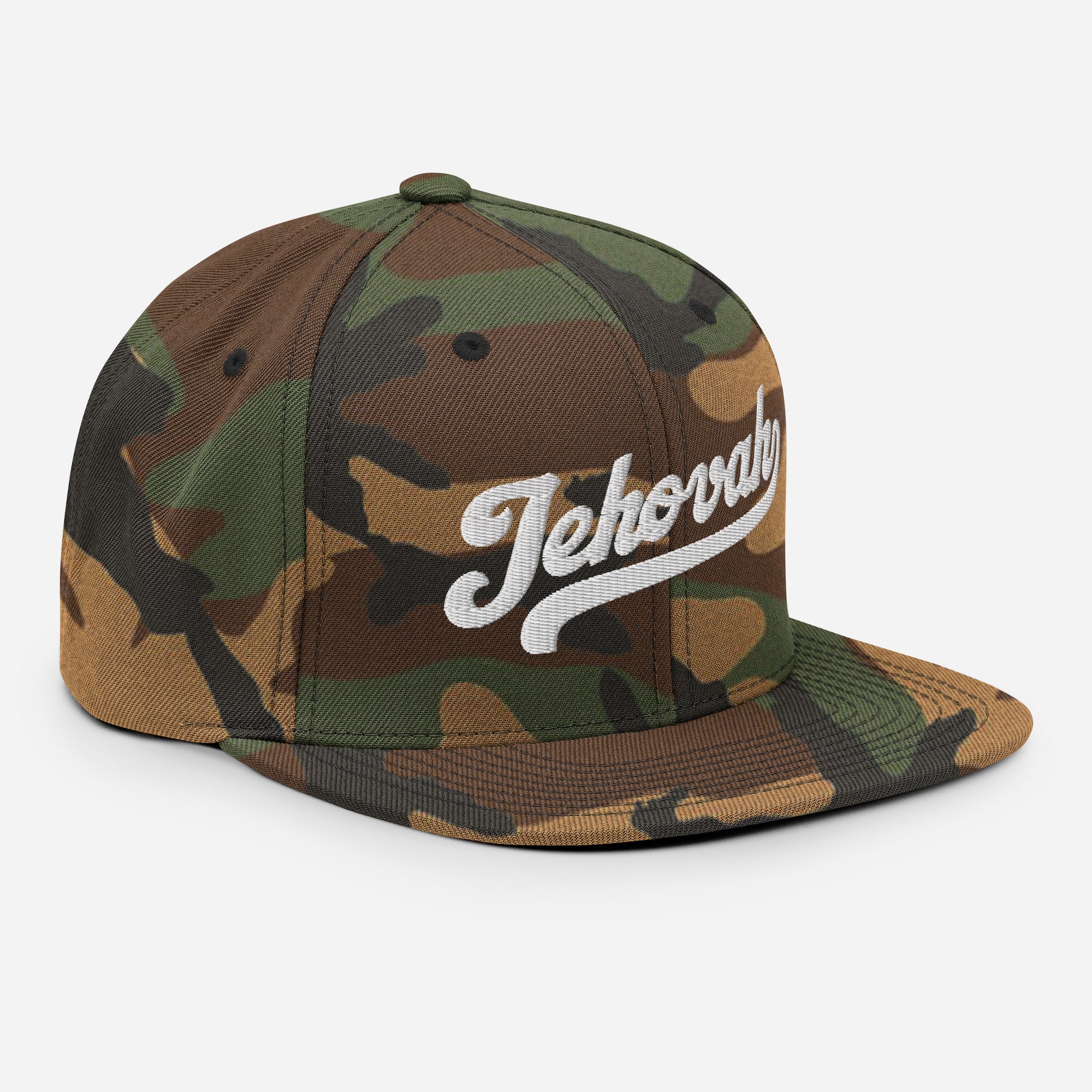 Jehovah Snapback Hat Camo