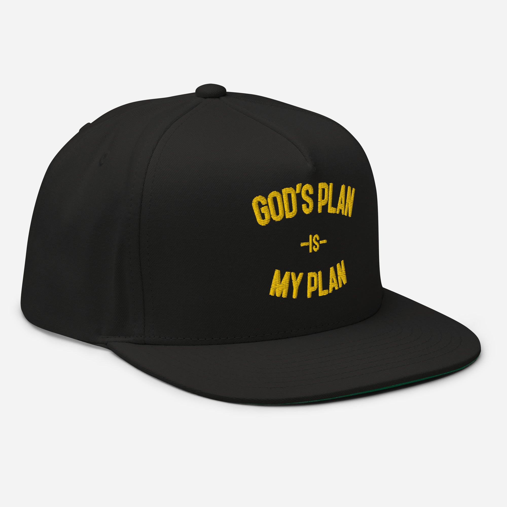 God's Plan My Plan Gold Hat