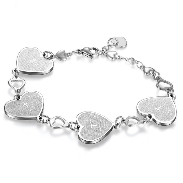 Lord's Prayer Cross Bracelet