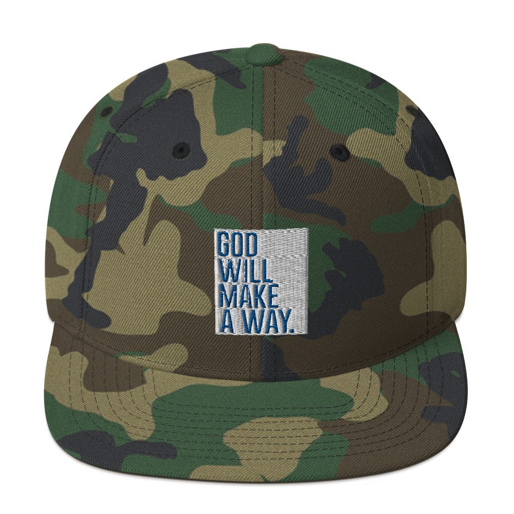 God Will Make A Way Snapback Hat, Used By God, Used By God Clothing, Christian Apparel, Christian Hats, Christian T-Shirts, Christian Clothing, God Shirts, Christian Sweatshirts, God Clothing, Jesus Hoodie, Jesus Clothes, God Is Dope, Art Of Homage, Red Letter Clothing, Elevated Faith, Active Faith Sports, Beacon Threads, God The Father Apparel