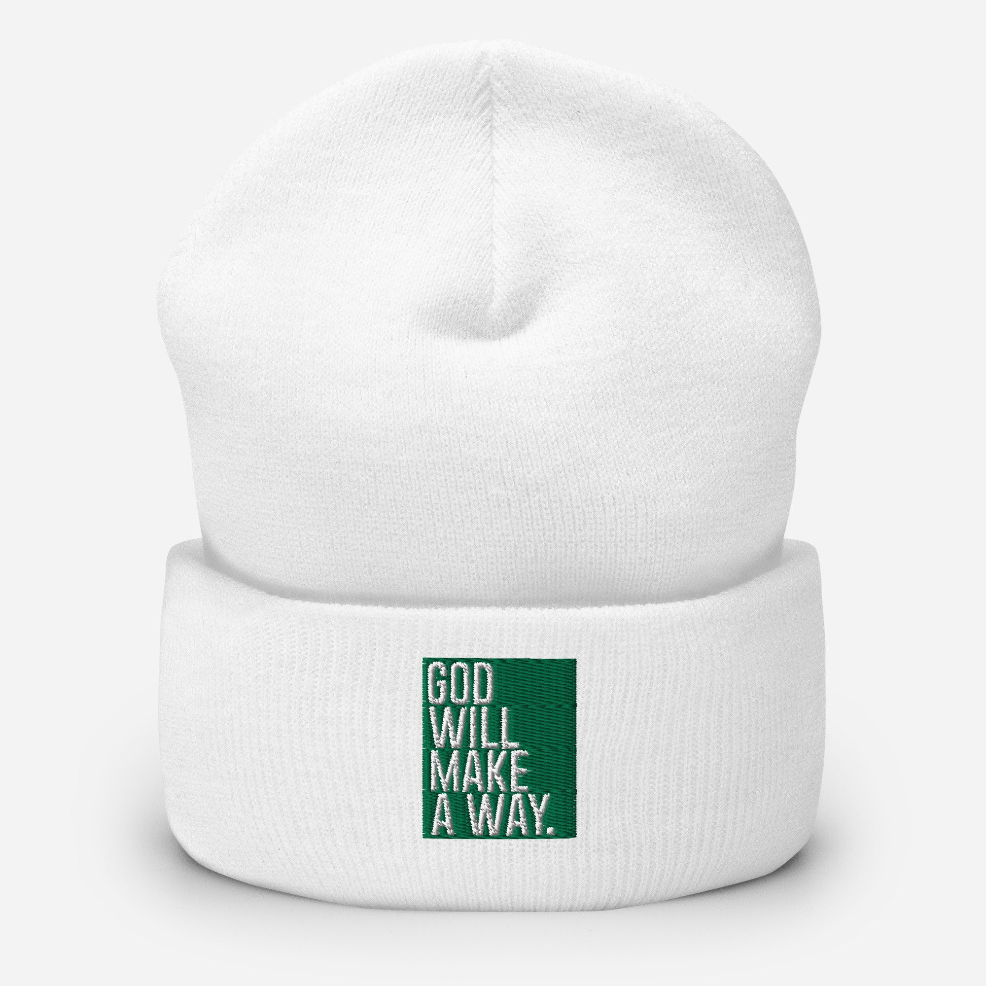 God Will Make A Way Beanie, Used By God, Used By God Clothing, Christian Apparel, Christian Hats, Christian T-Shirts, Christian Clothing, God Shirts, Christian Sweatshirts, God Clothing, Jesus Hoodie, Jesus Clothes, God Is Dope, Art Of Homage, Red Letter Clothing, Elevated Faith, Active Faith Sports, Beacon Threads, God The Father Apparel
