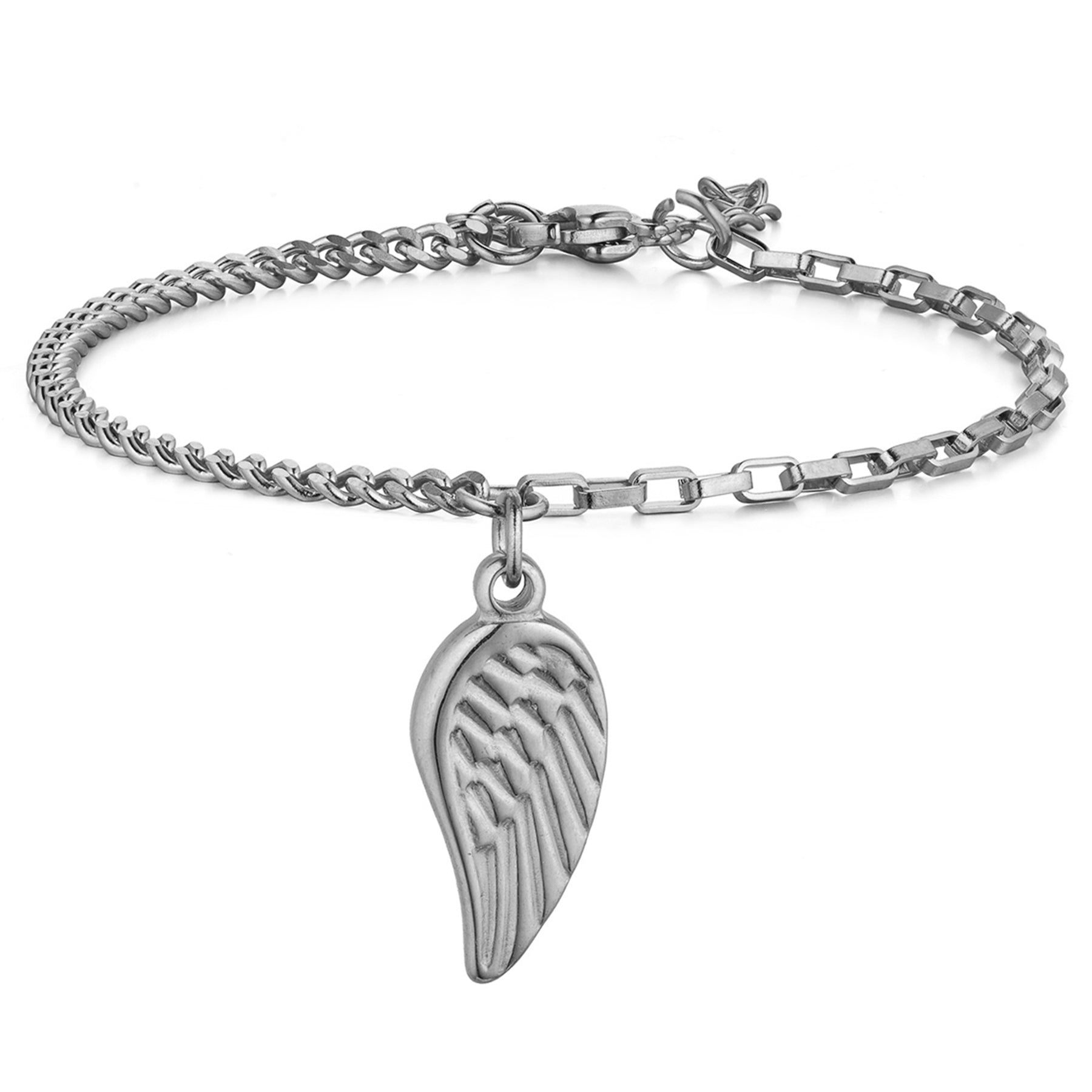 Silver Angel Wing Bracelet