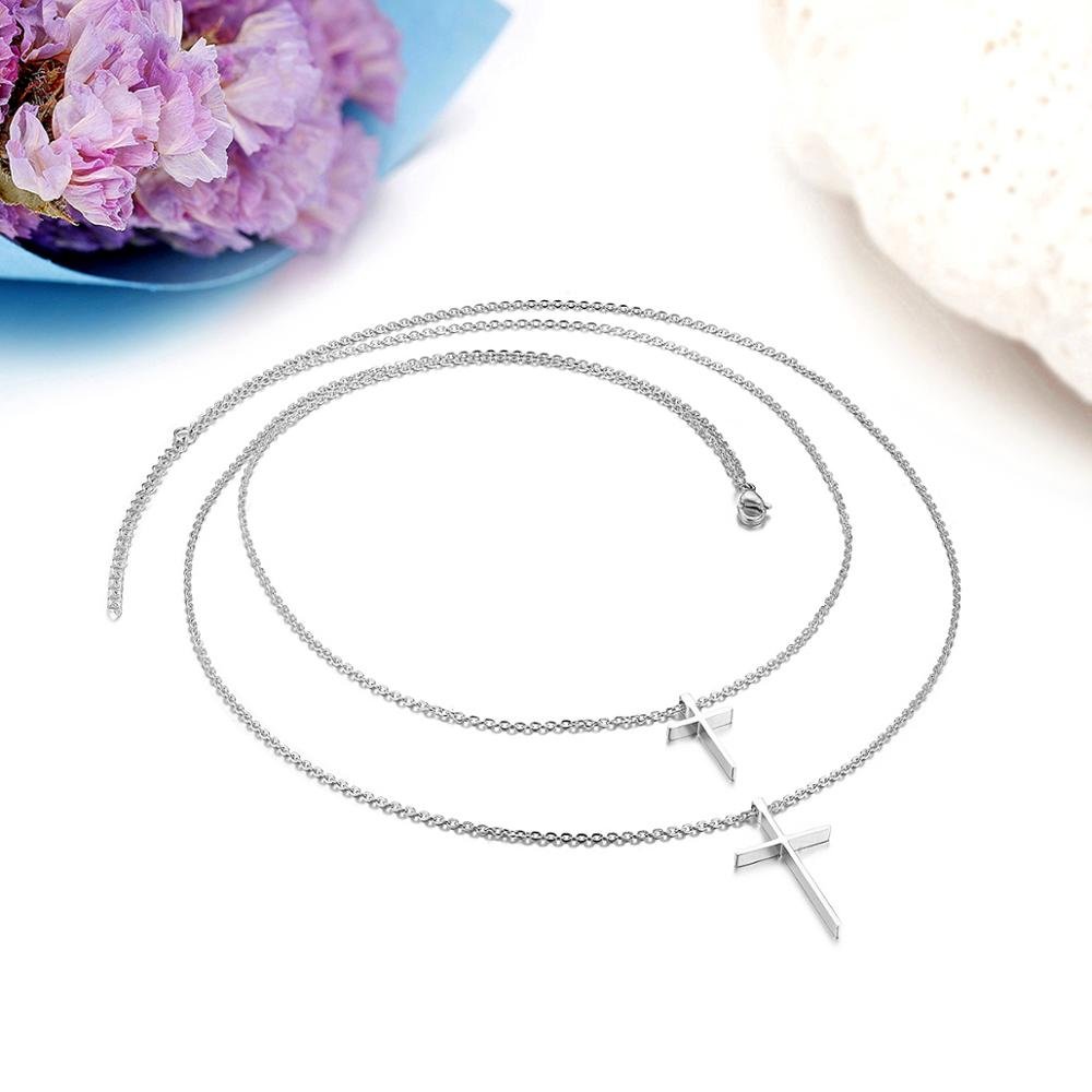 Layered Cross Necklace